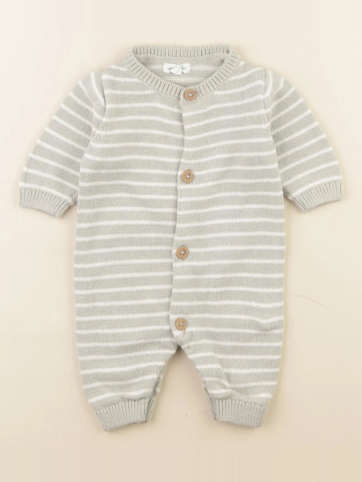 Vertbaudet - combinaison vert - 1 mois