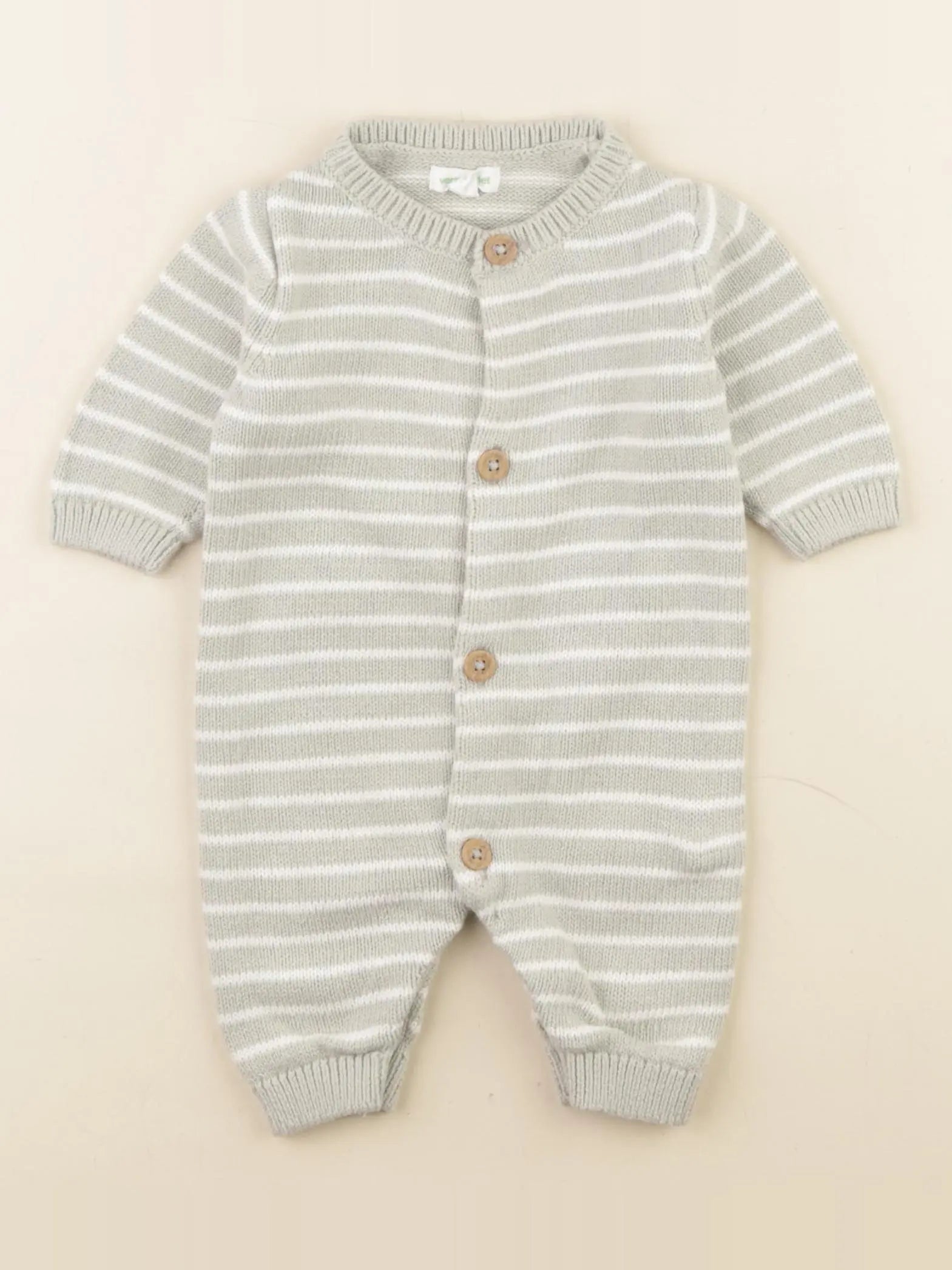 Vertbaudet - combinaison vert - 1 mois