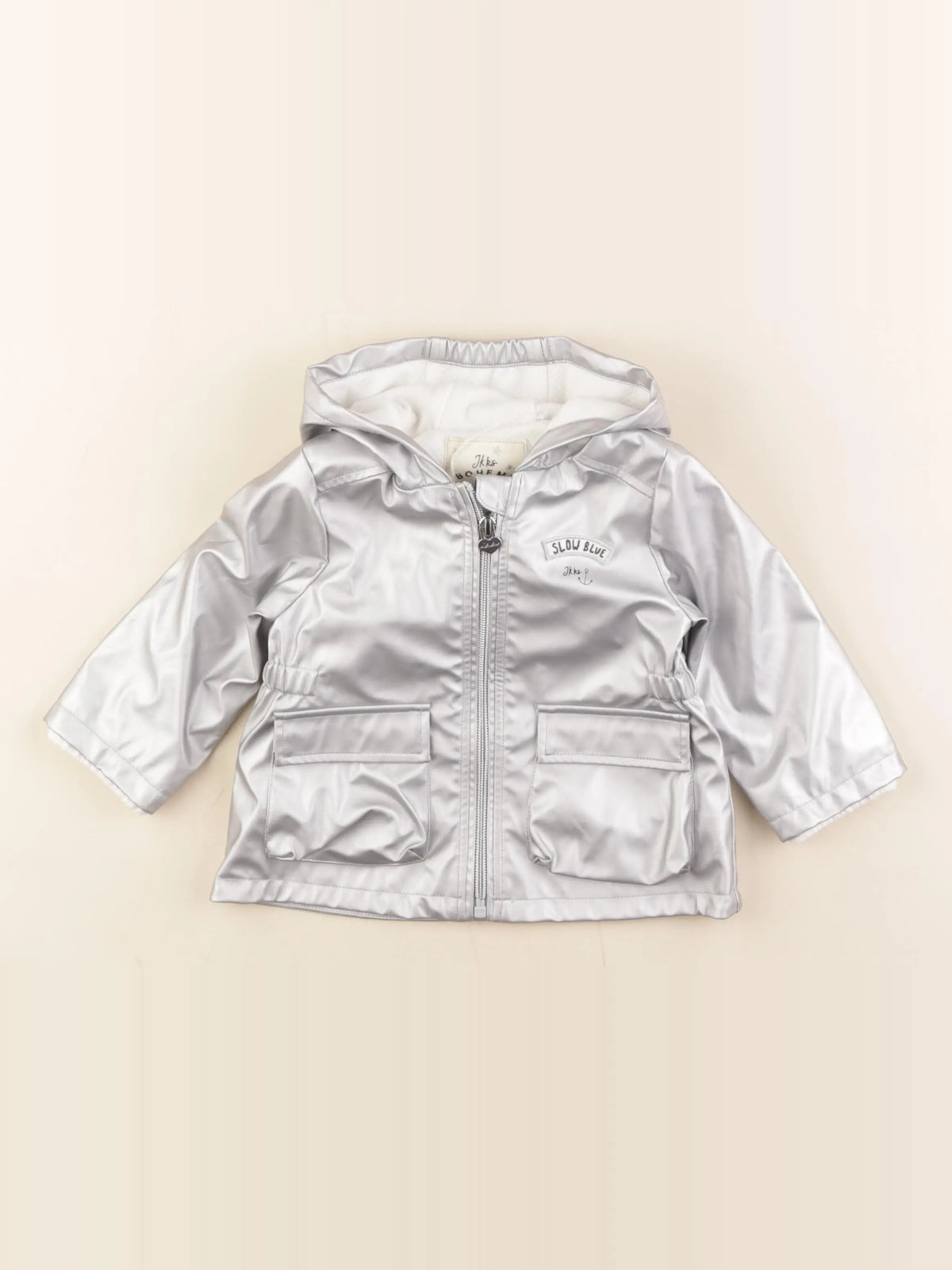 IKKS - imperméable argent - 12 mois