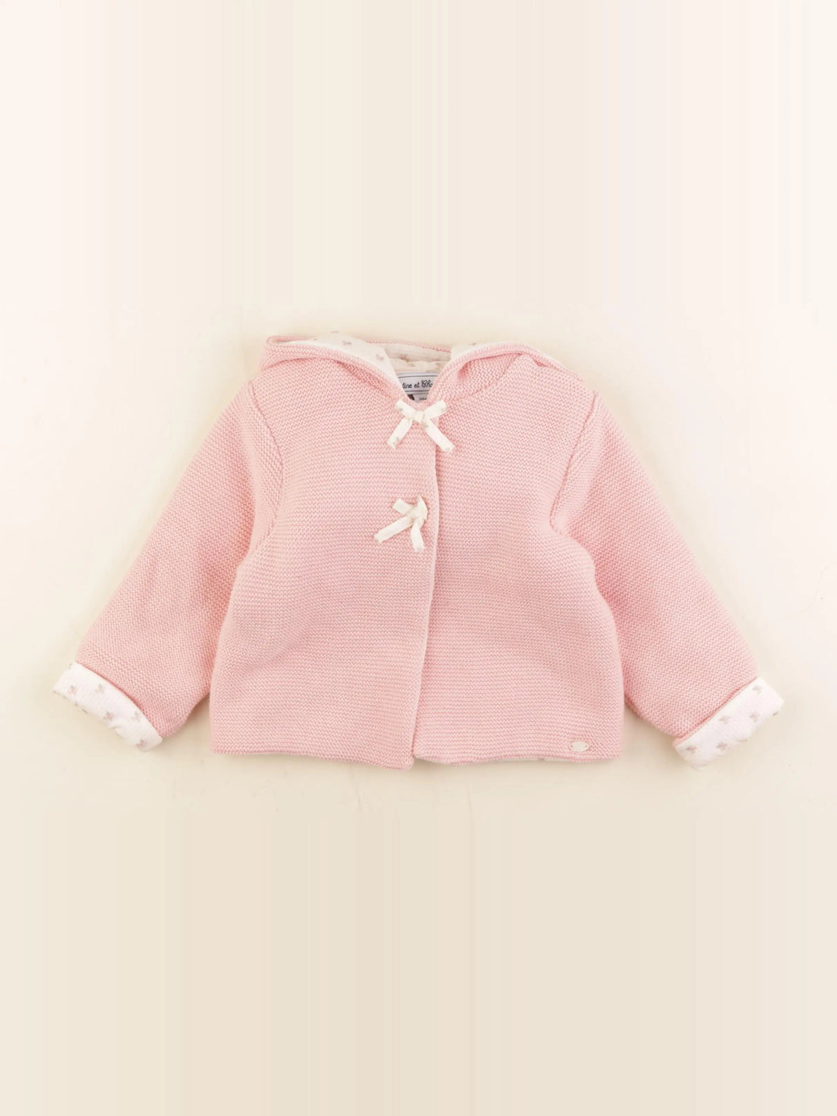 Tartine & Chocolat - gilet rose - 18 mois