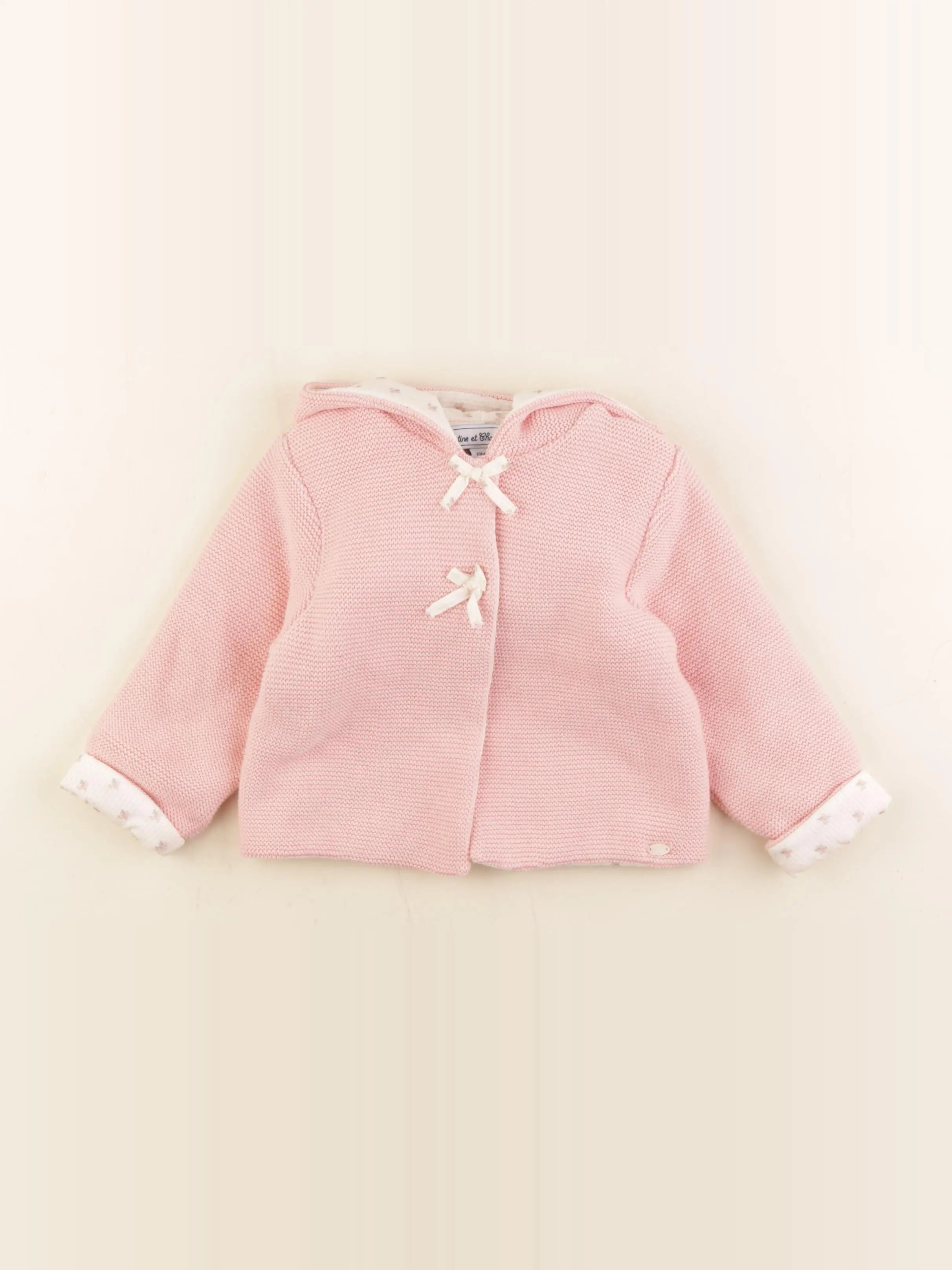 Tartine & Chocolat - gilet rose - 18 mois