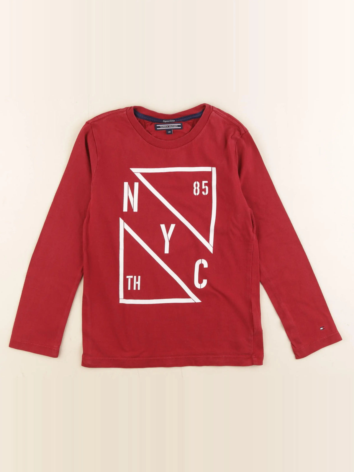 Tommy Hilfiger - tee-shirt rouge - 8 ans