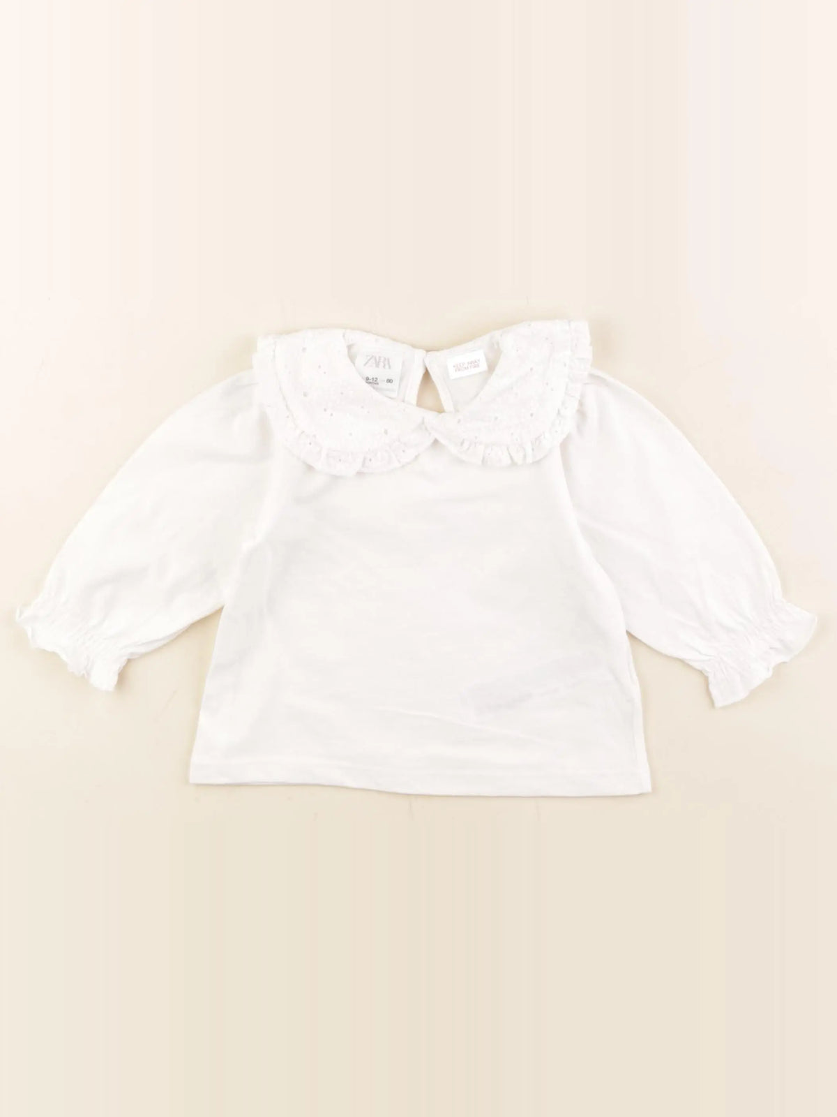 Zara - tee-shirt blanc - 9/12 mois