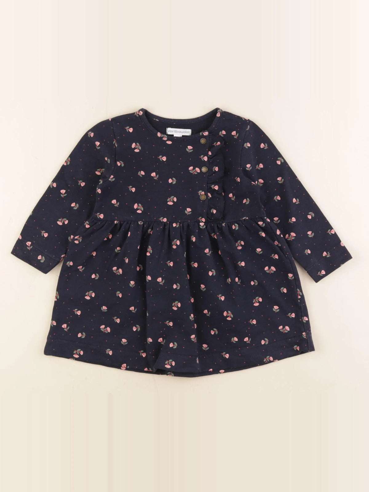 Vertbaudet - robe bleu - 18 mois