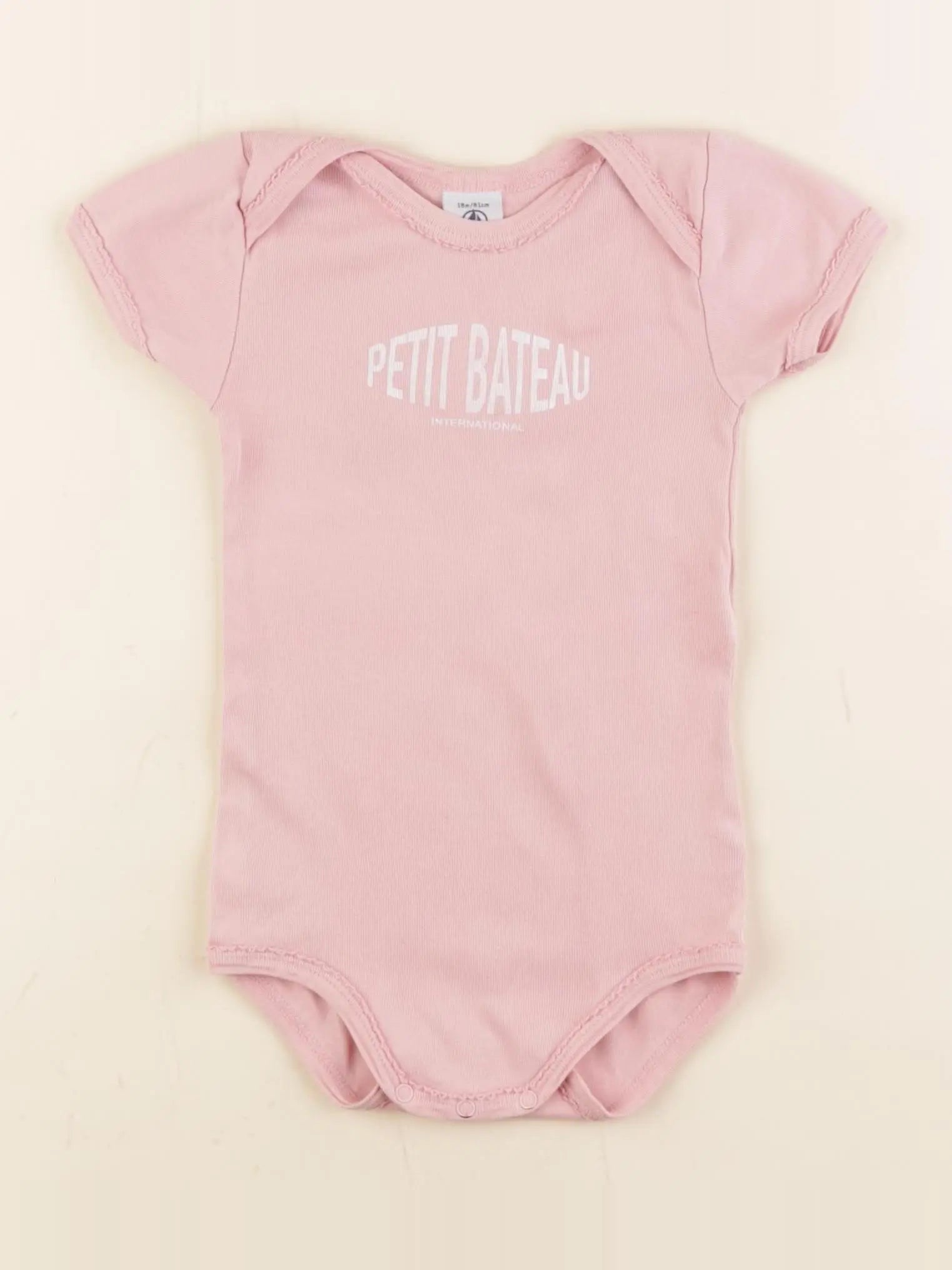 Petit Bateau - body rose - 18 mois