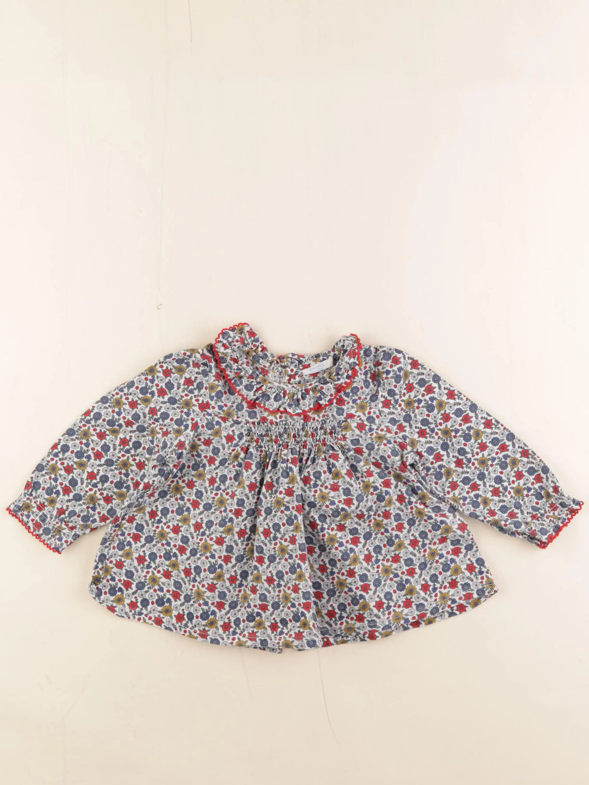 Boutchou - blouse multicolore - 12 mois