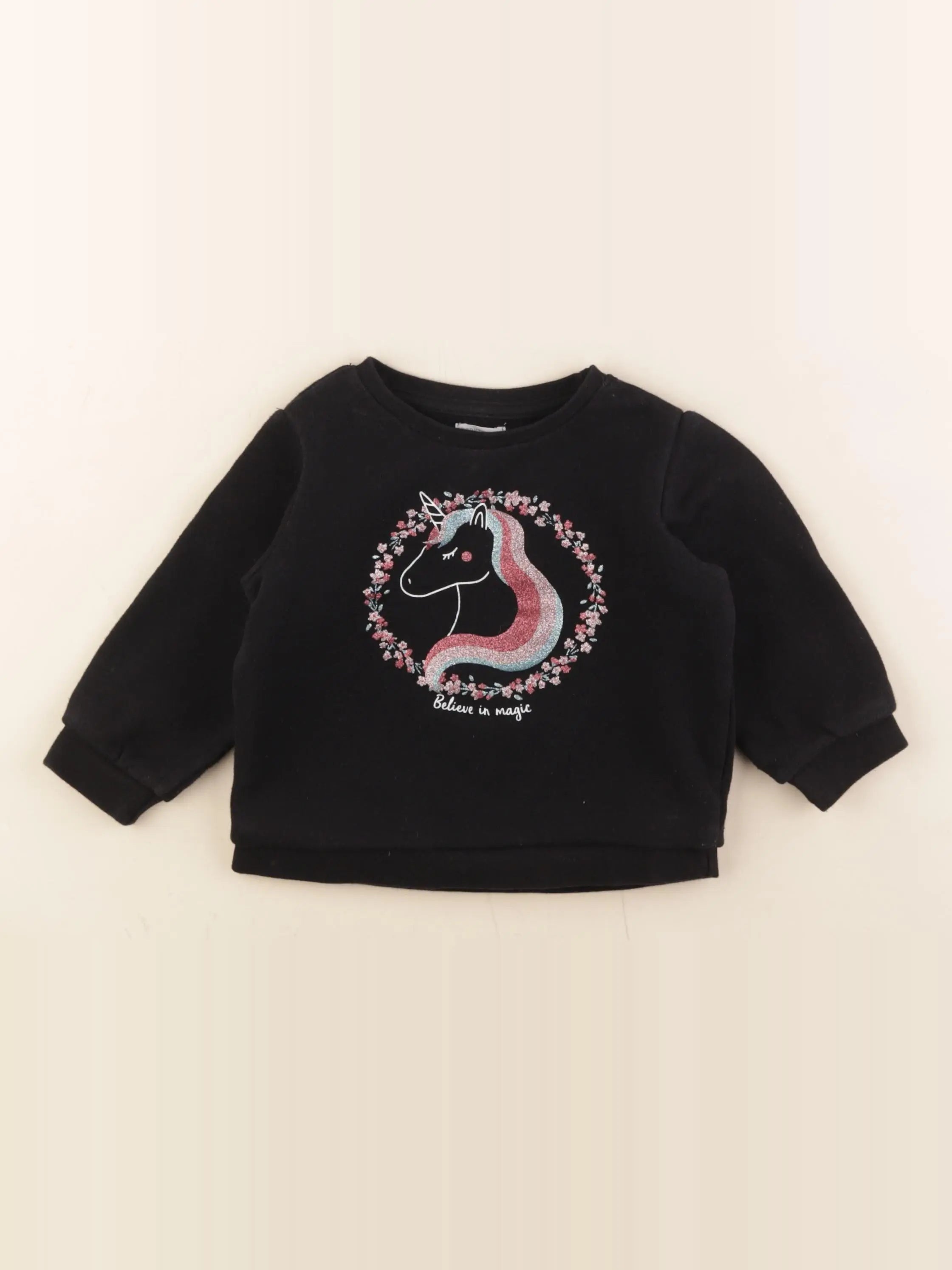 Storytelling - sweat noir - 2 ans
