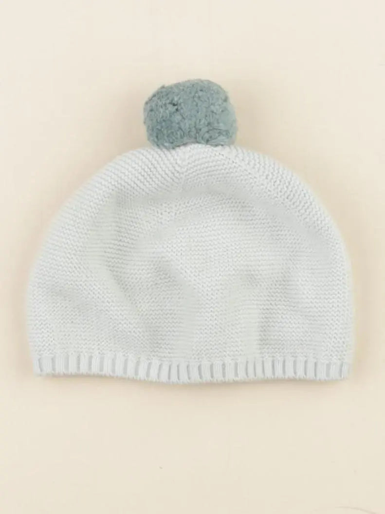 Jacadi - bonnet bleu - 6 mois