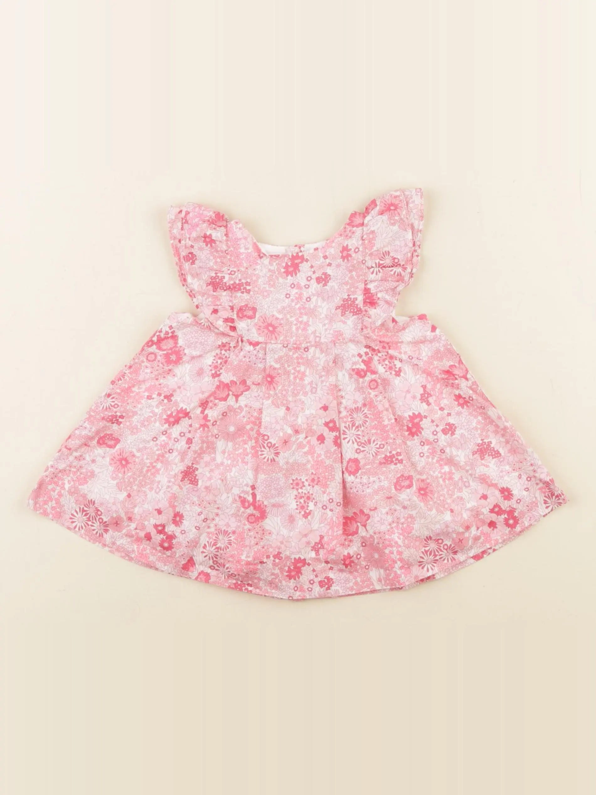 Jacadi - robe liberty rose - 3 mois