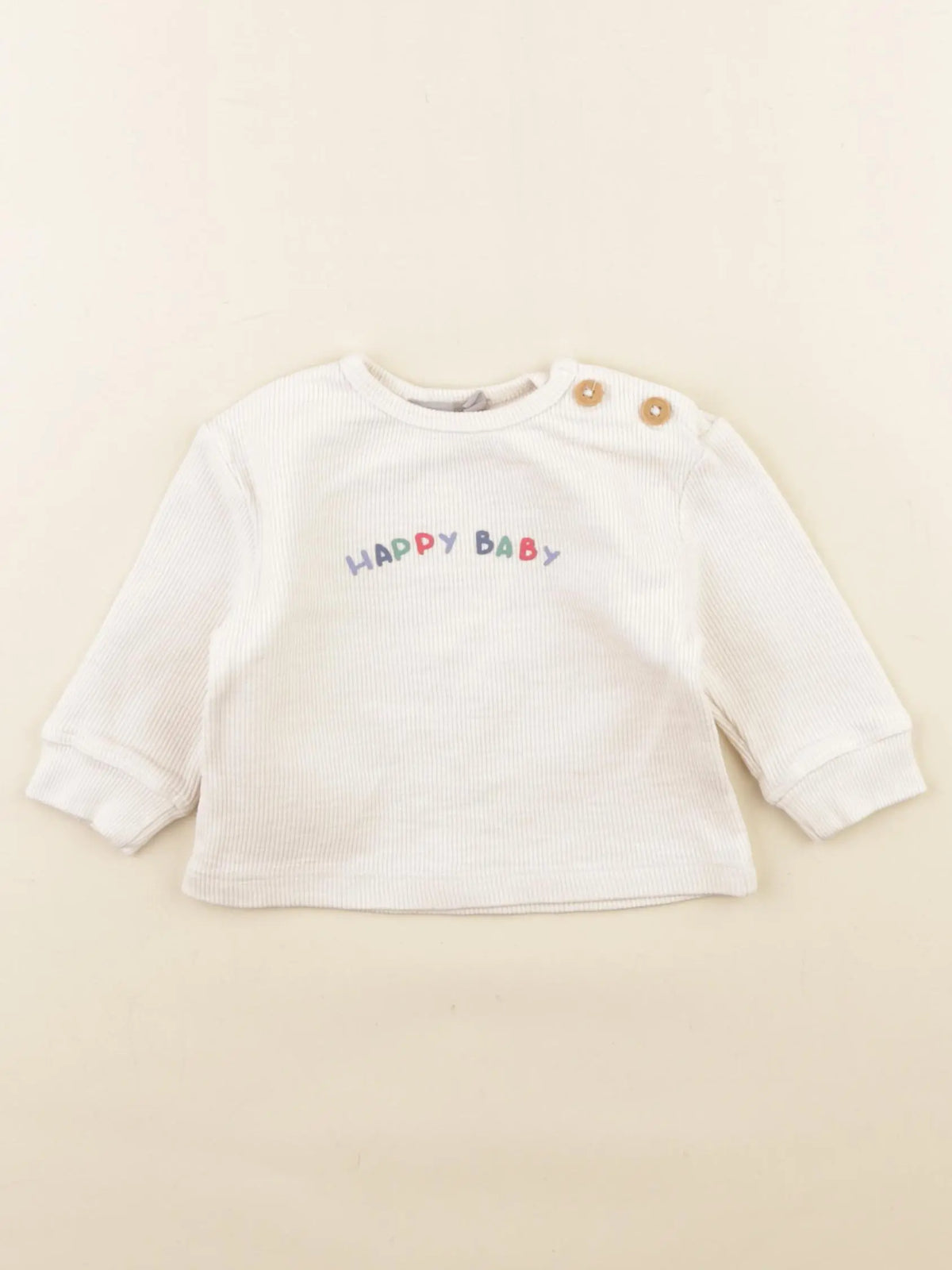 Boutchou - tee-shirt beige - 6 mois