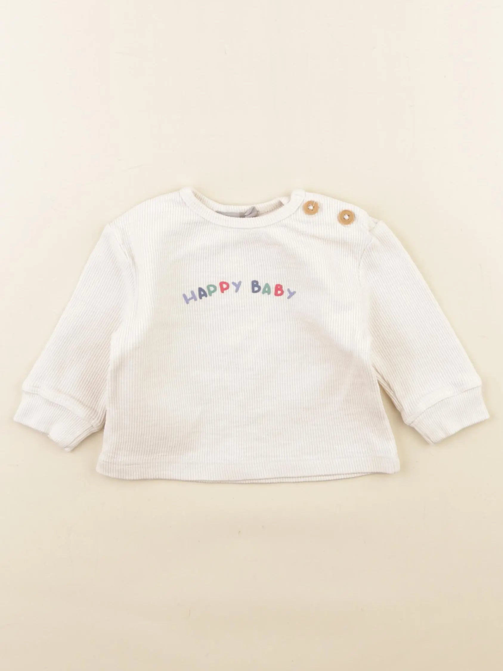 Boutchou - tee-shirt beige - 6 mois