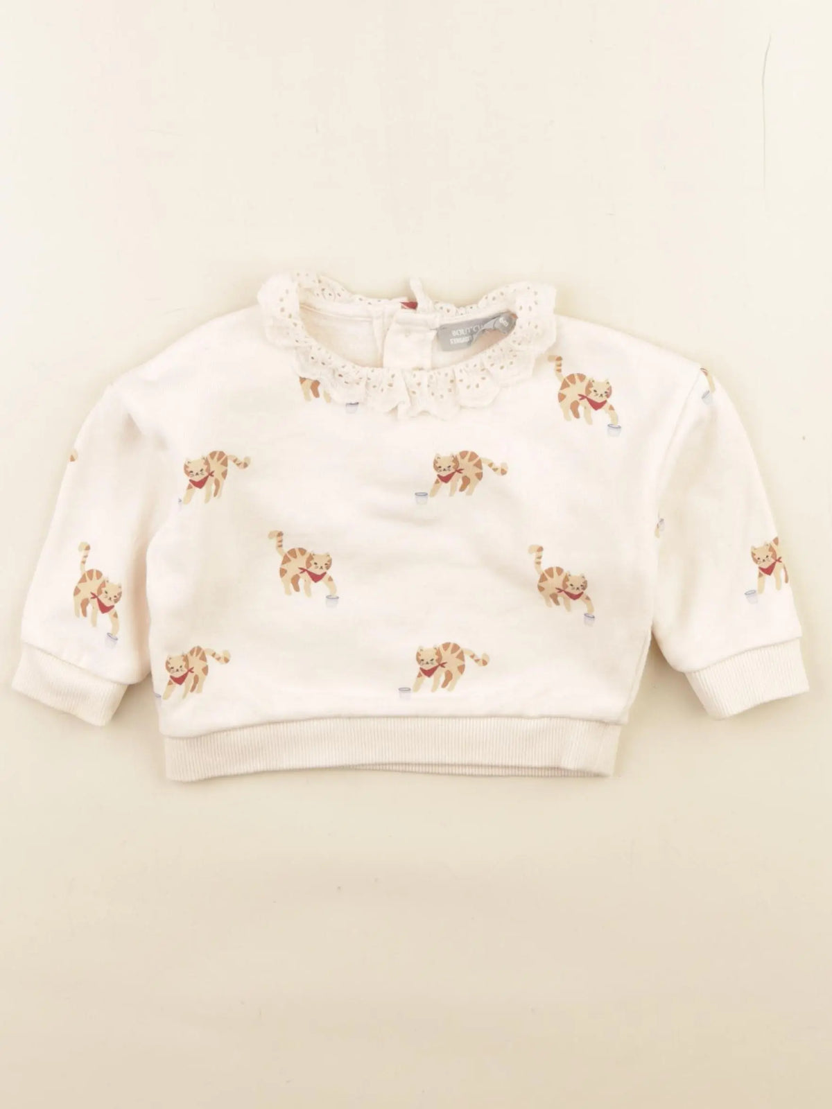 Boutchou - sweat beige - 6 mois