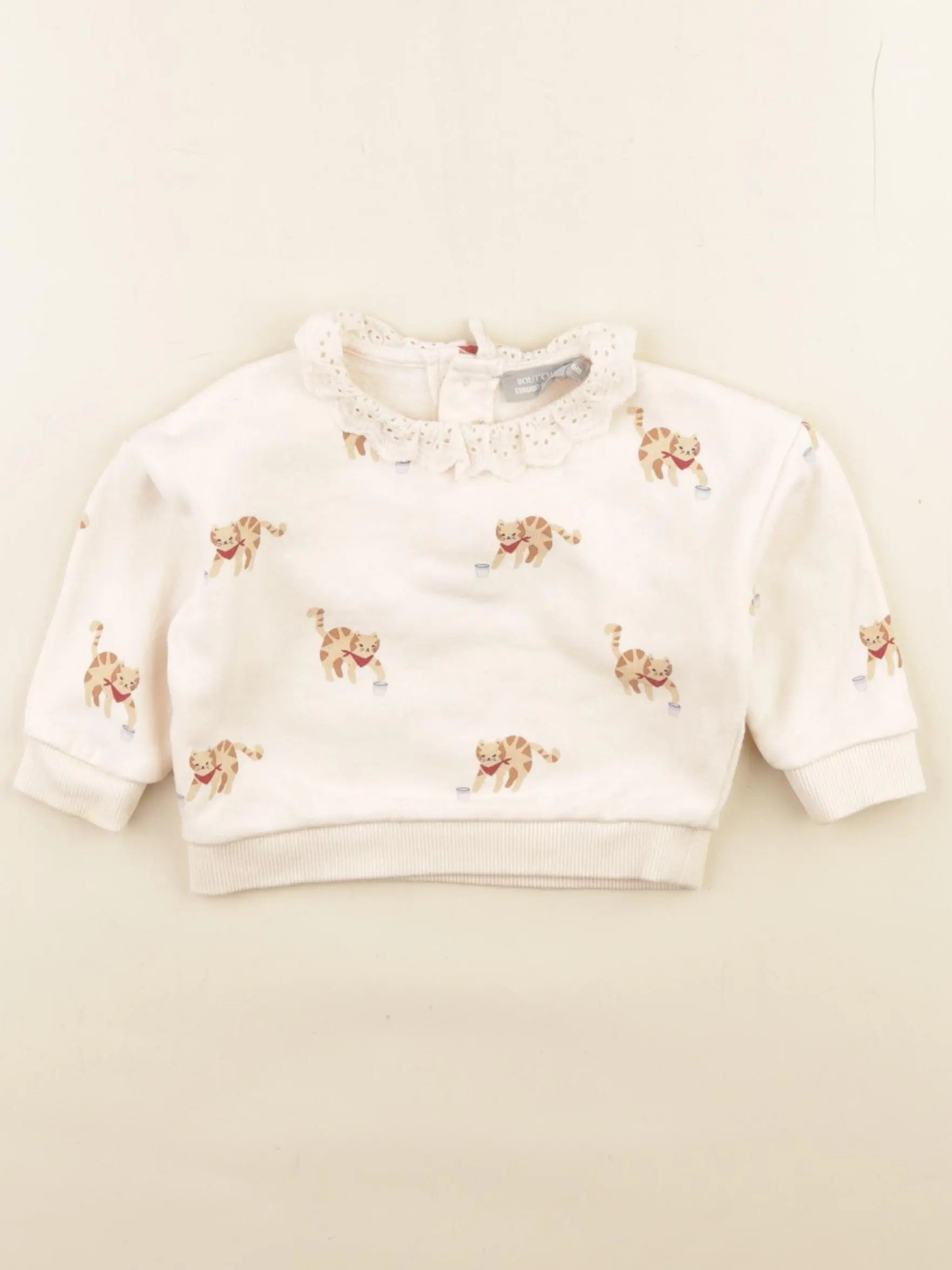 Boutchou - sweat beige - 6 mois