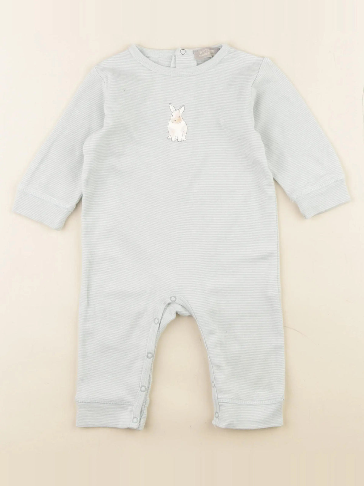 Boutchou - pyjama coton bleu - 6 mois
