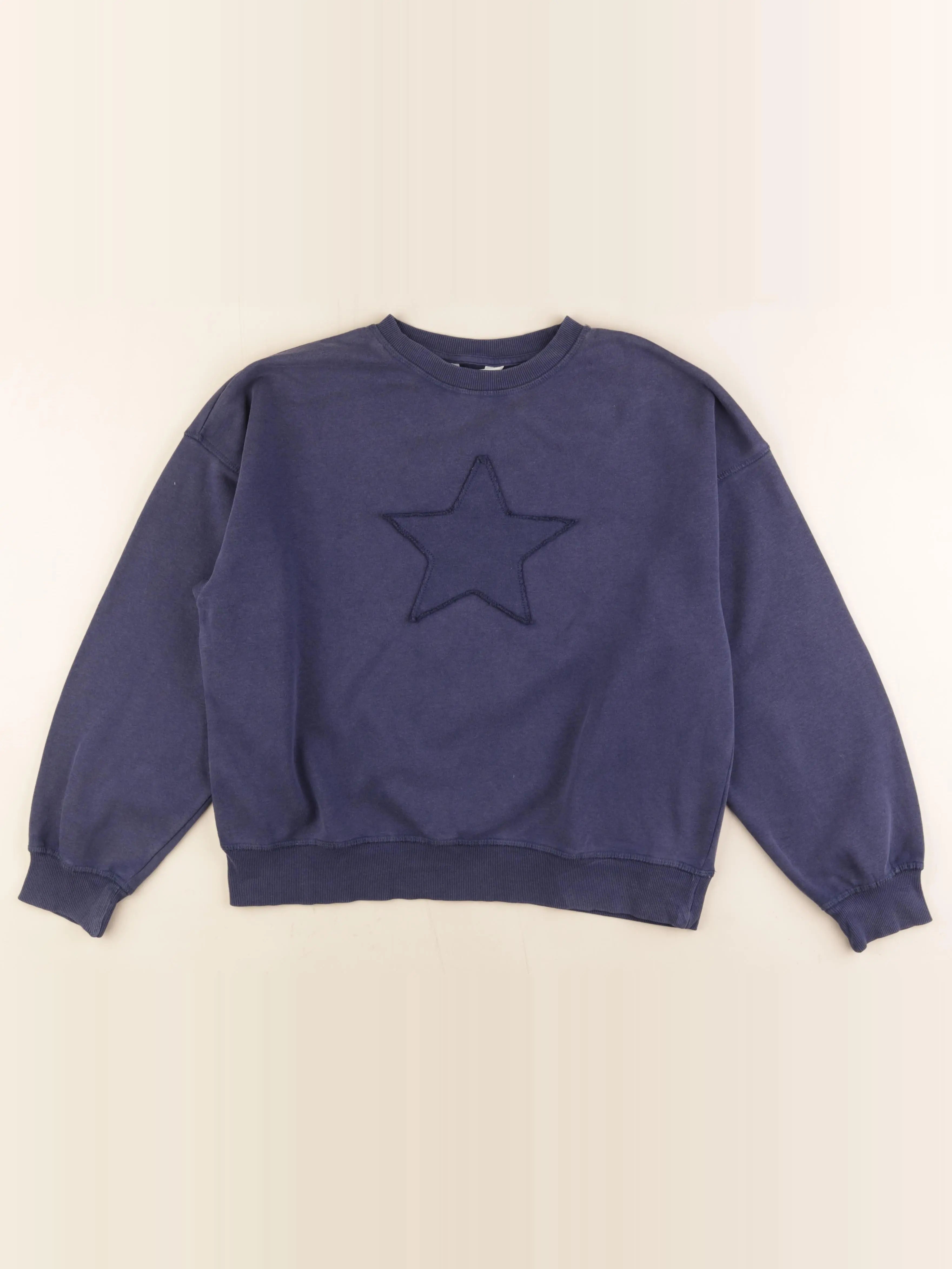 H&M - sweat bleu - 12/14 ans