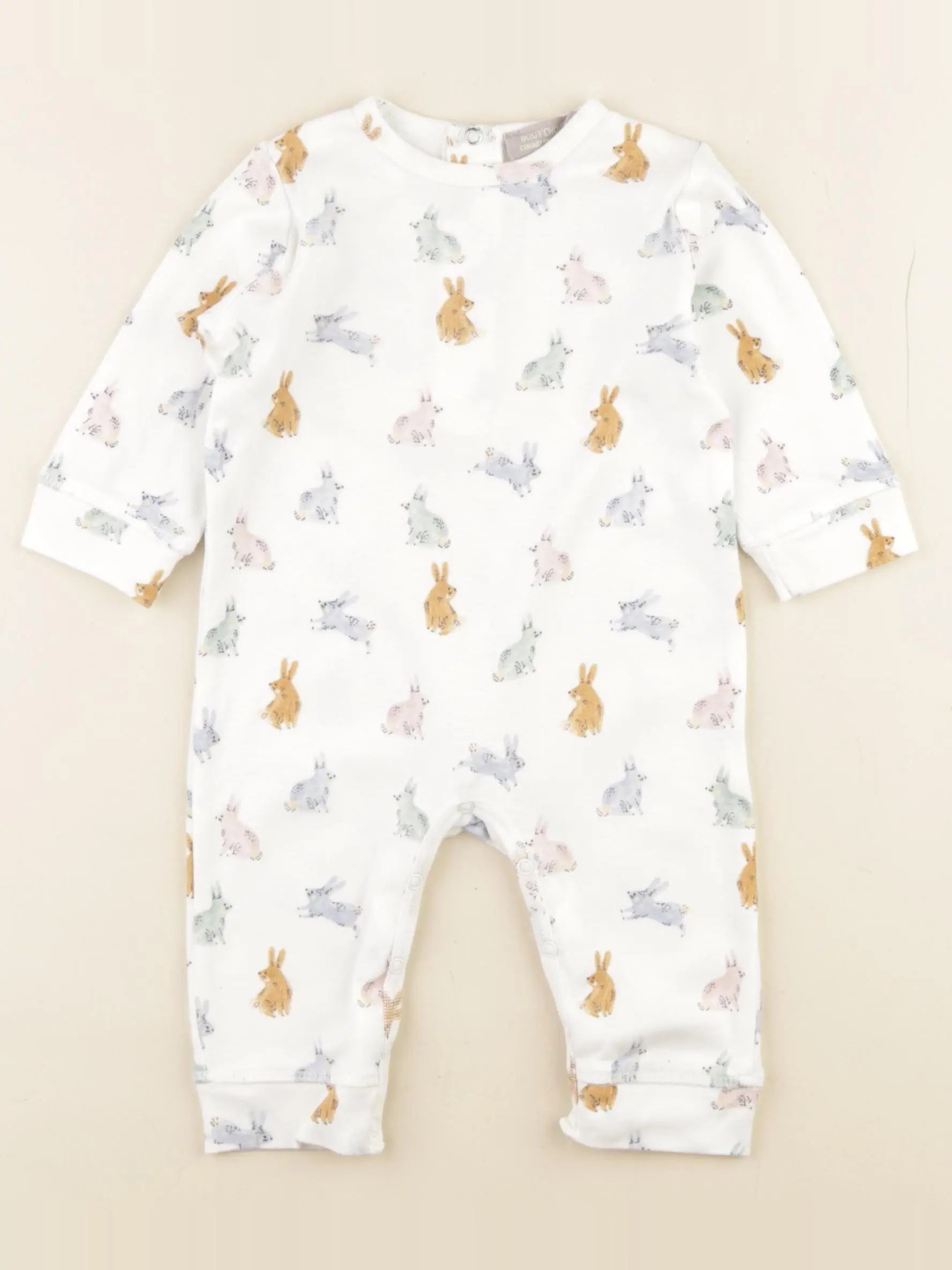 Boutchou - pyjama coton beige - 9 mois