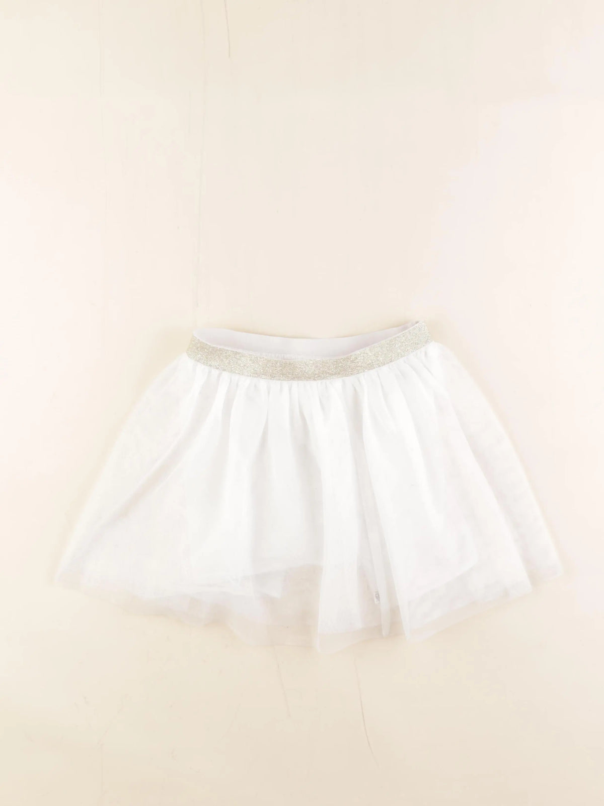 Okaidi - jupe blanc, or - 6 ans