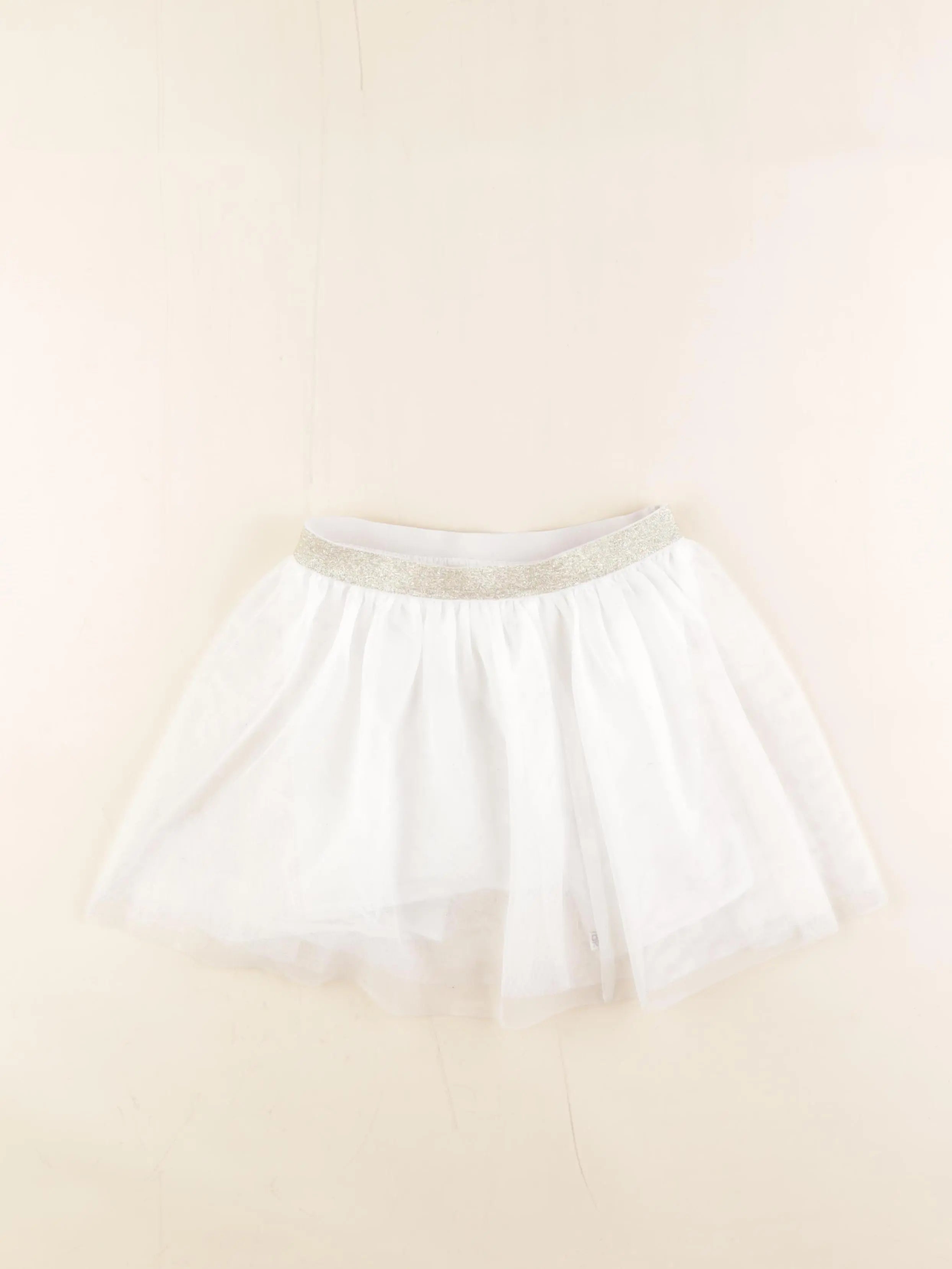 Okaidi - jupe blanc, or - 6 ans