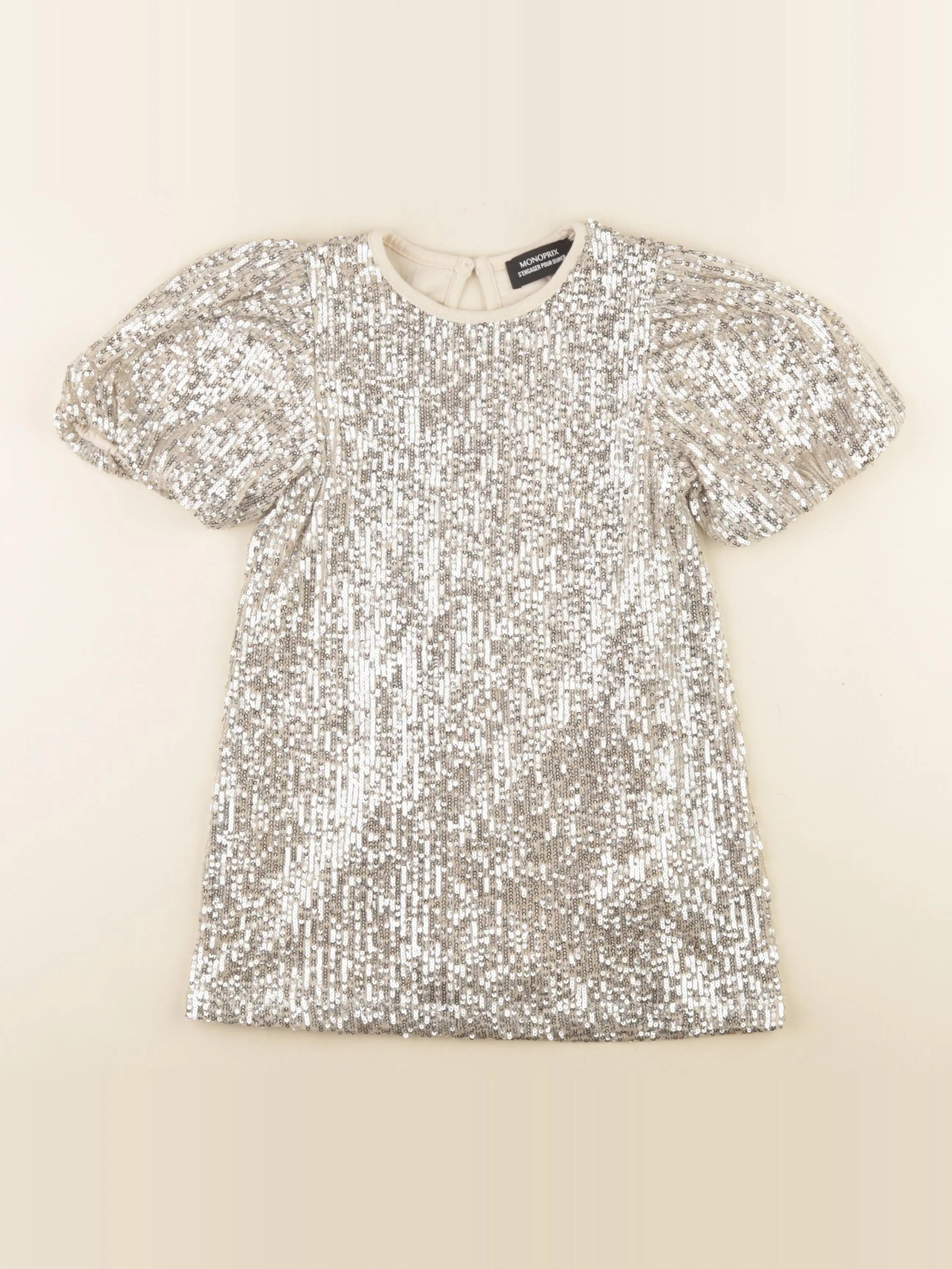 Monoprix - robe or - 5 ans