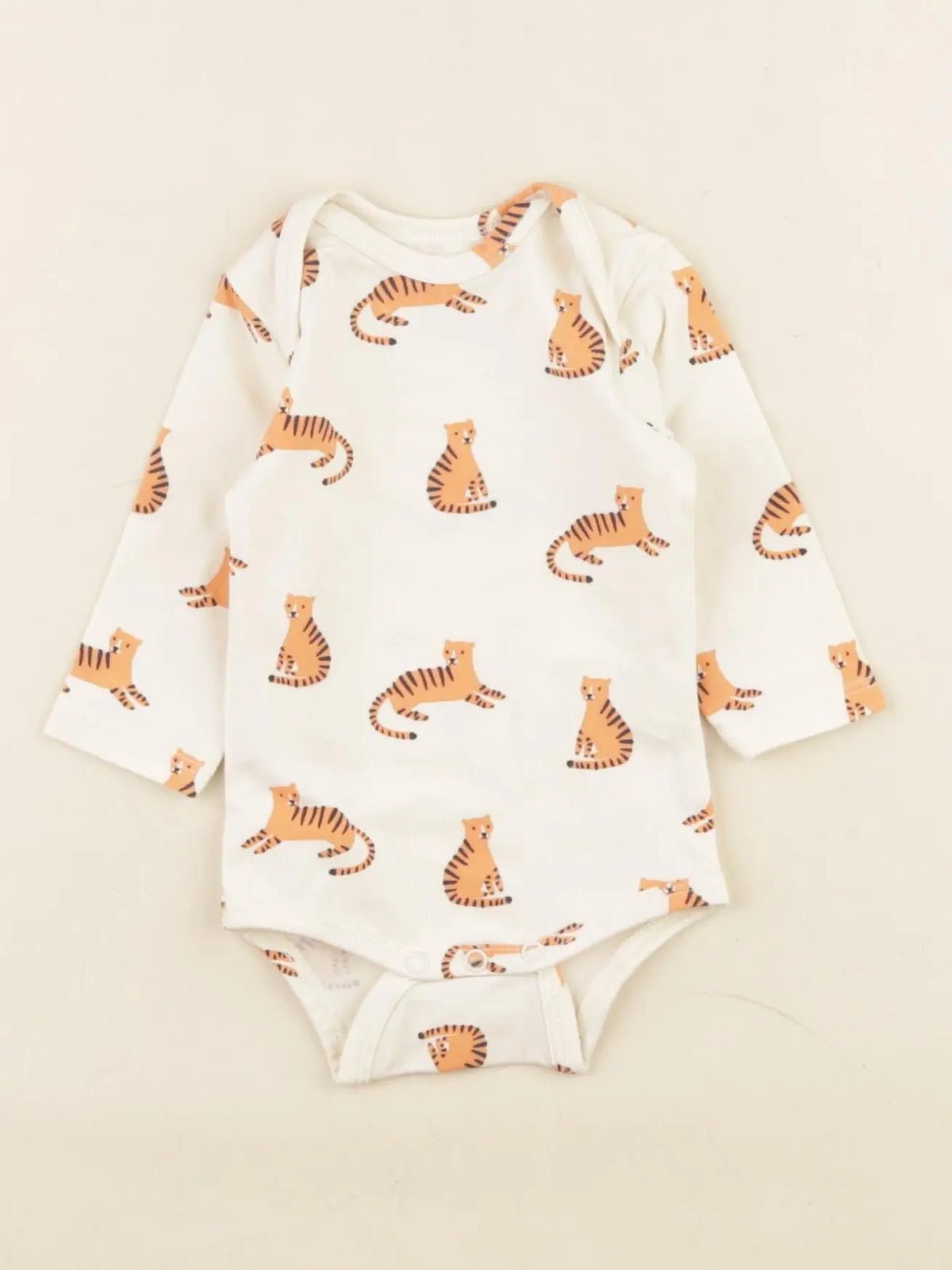 Tape à l'oeil - body beige, orange - 1 mois