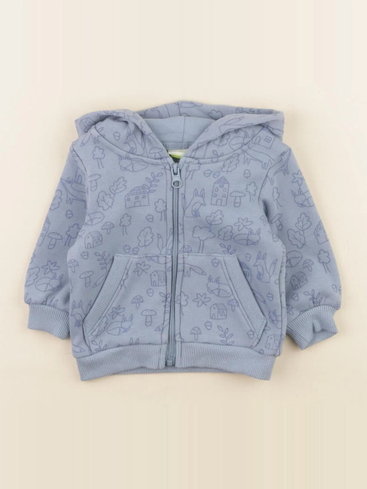 Tape à l'oeil - sweat bleu - 3 mois