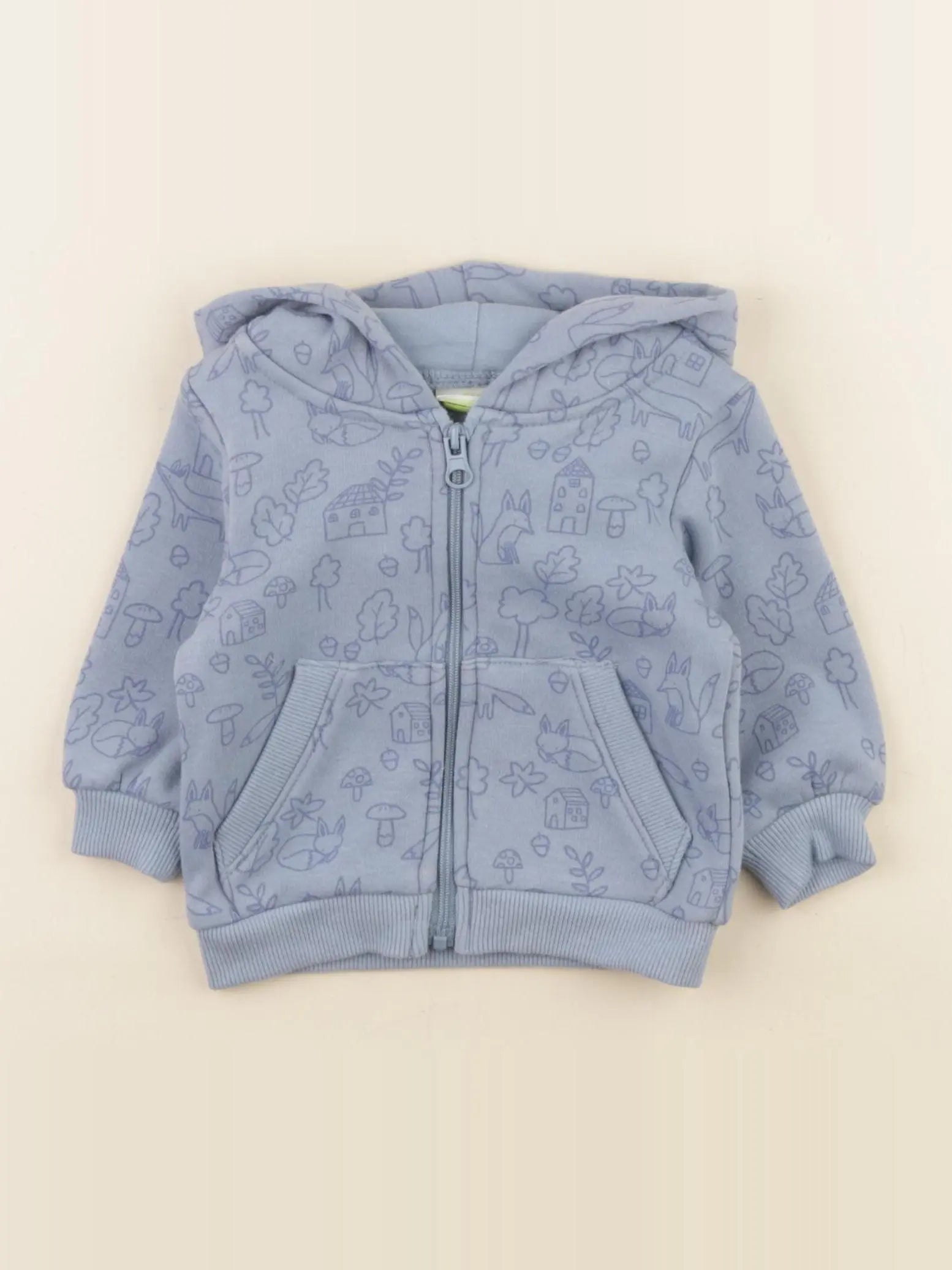 Tape à l'oeil - sweat bleu - 3 mois