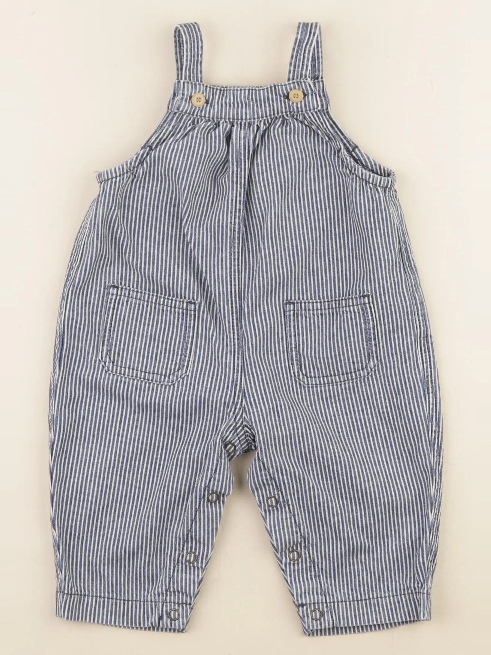 Petit Bateau - salopette bleu - 6 mois