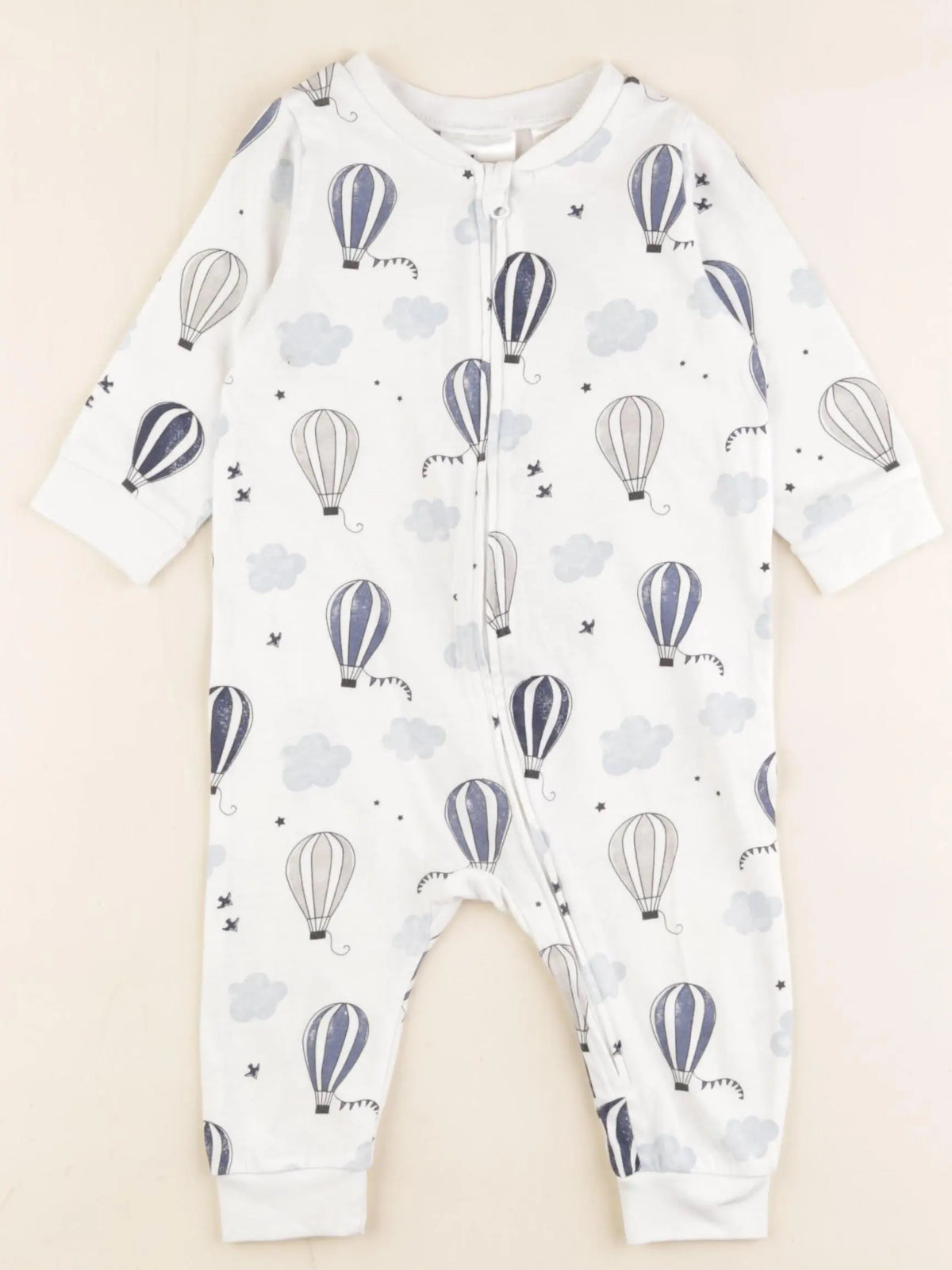 H&M - pyjama coton blanc - 4/6 mois