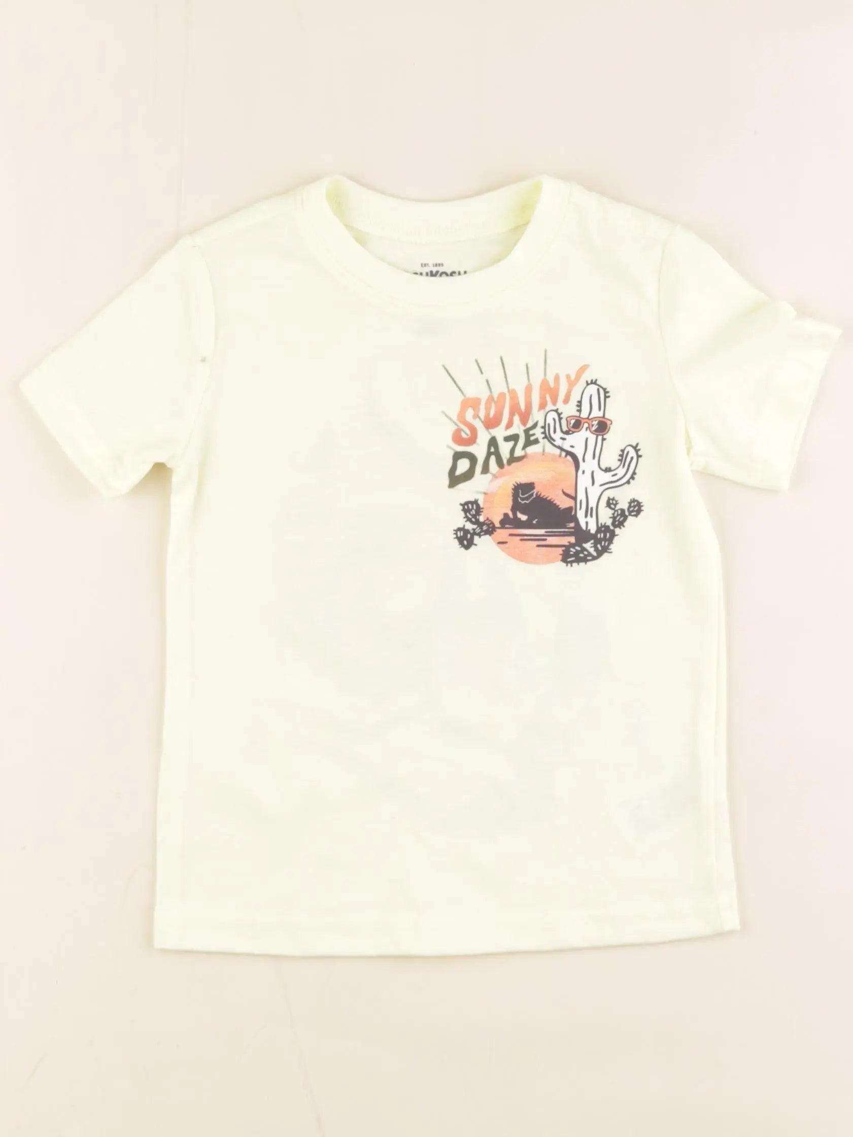 Oshkosh - tee-shirt imprimé au dos jaune - 2 ans