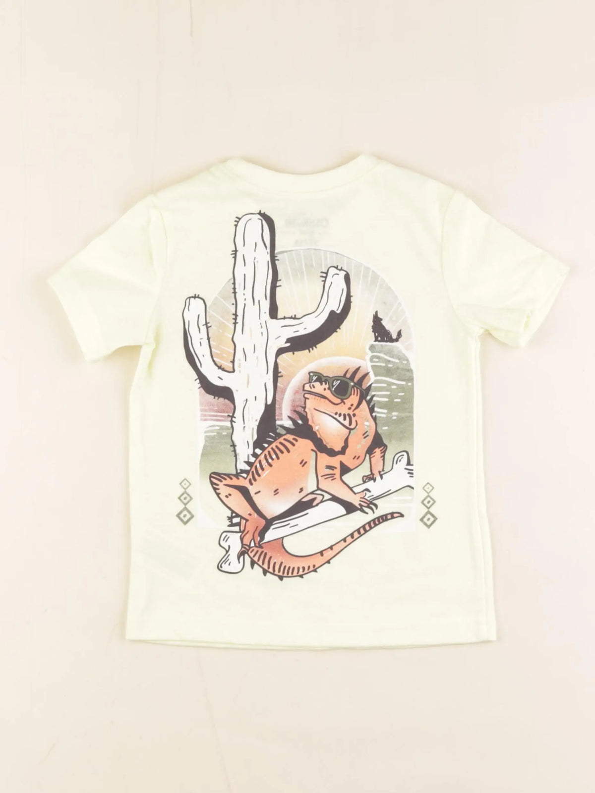 Oshkosh - tee-shirt imprimé au dos jaune - 2 ans