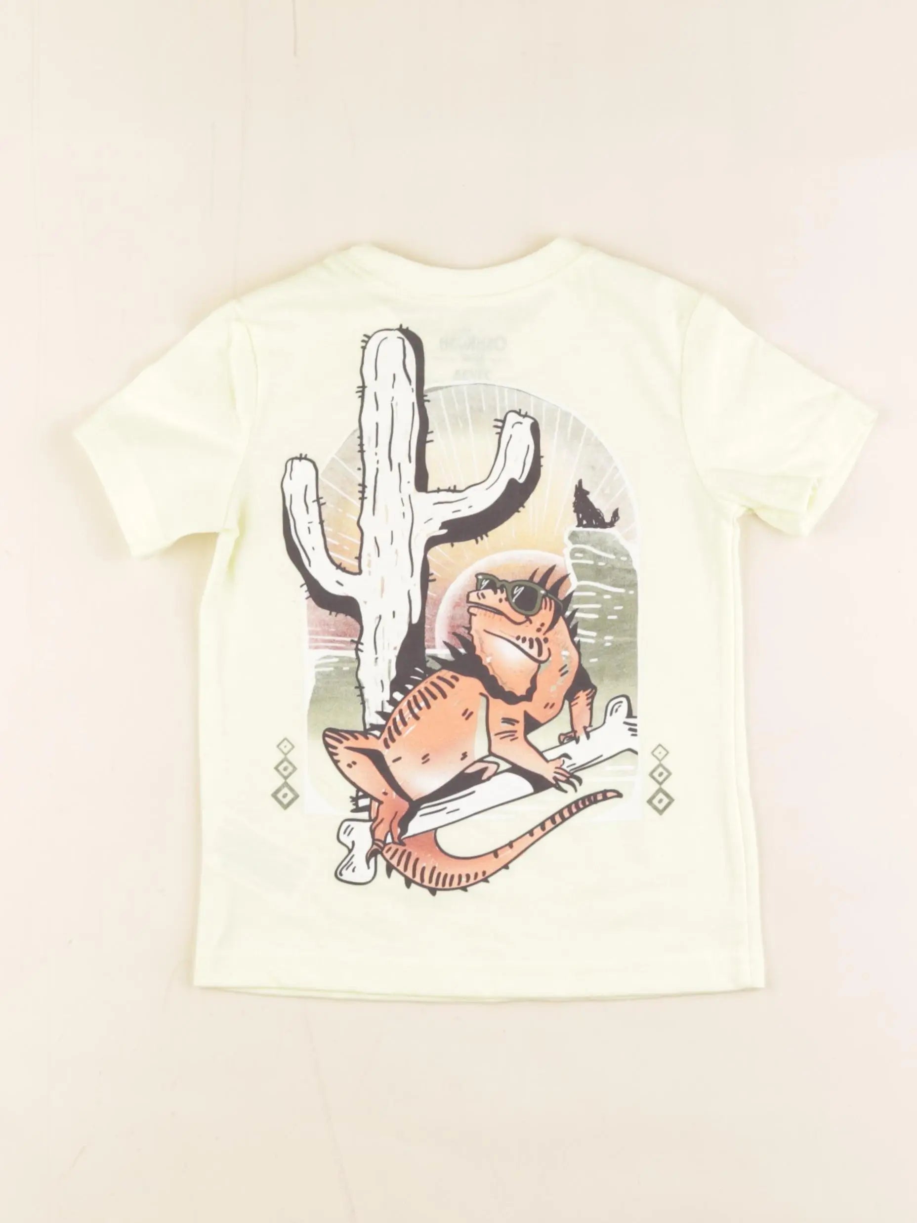 Oshkosh - tee-shirt imprimé au dos jaune - 2 ans