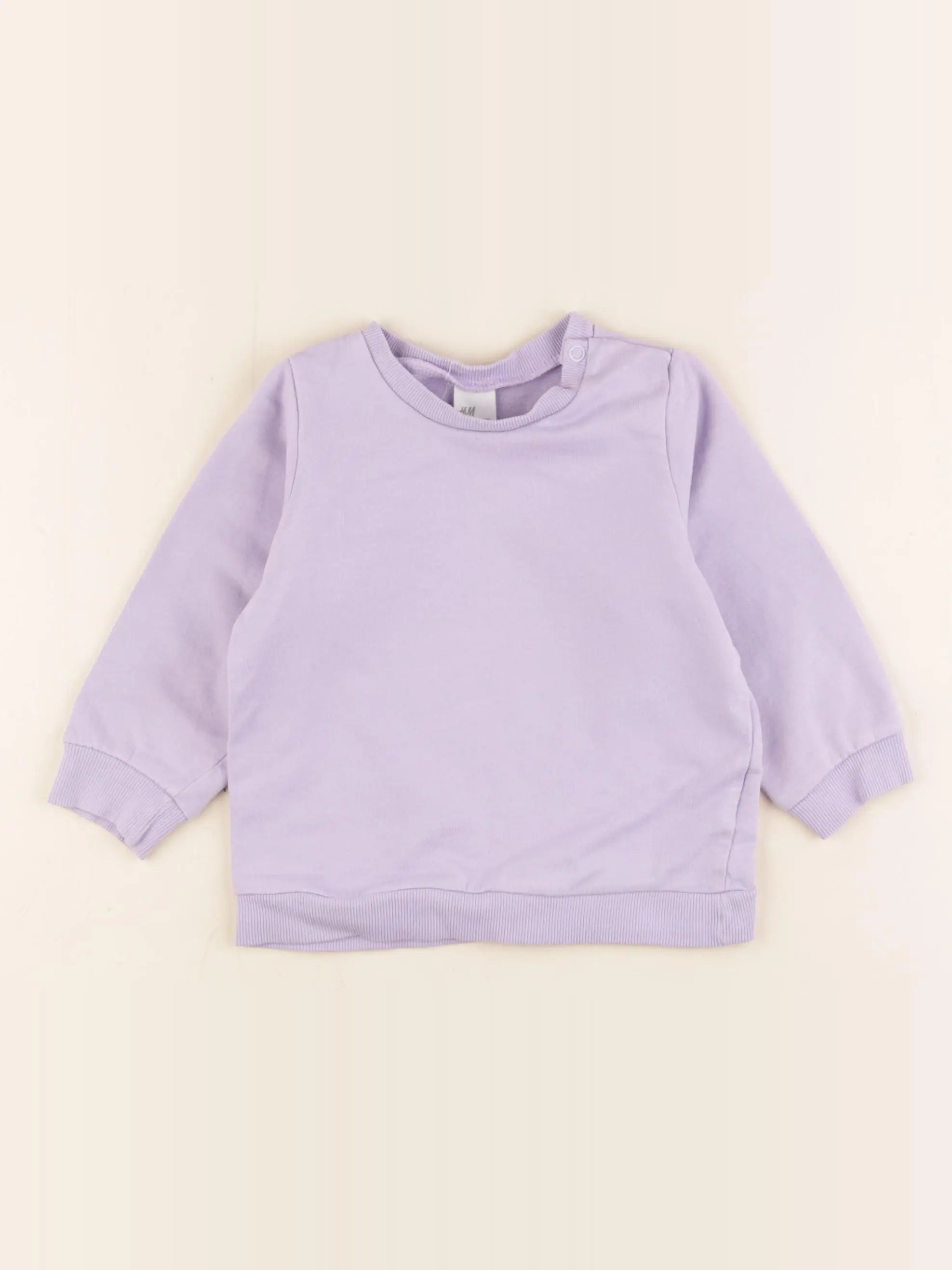 H&M - sweat violet - 9/12 mois