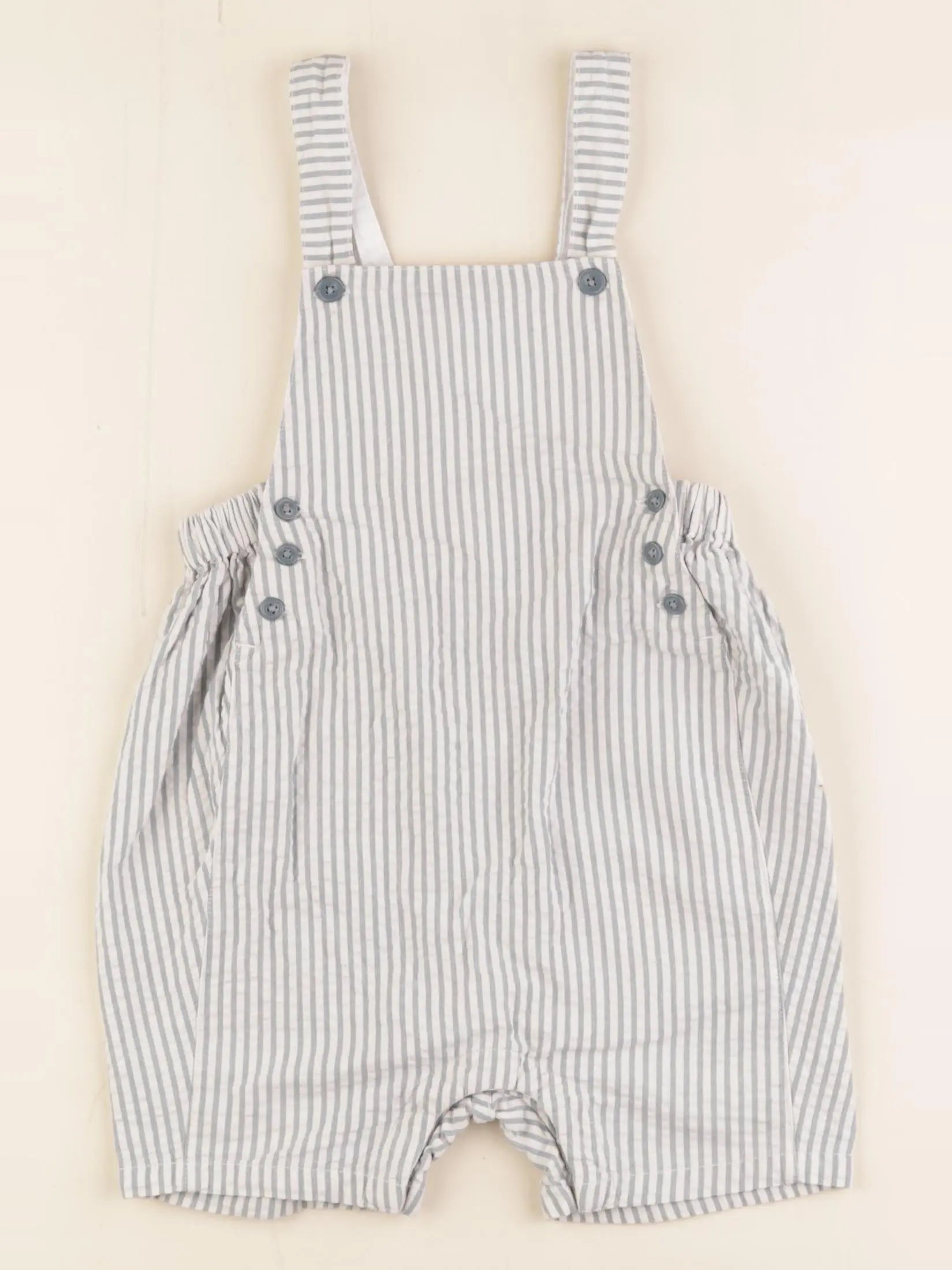 Petit Bateau - salopette blanc, bleu - 24 mois