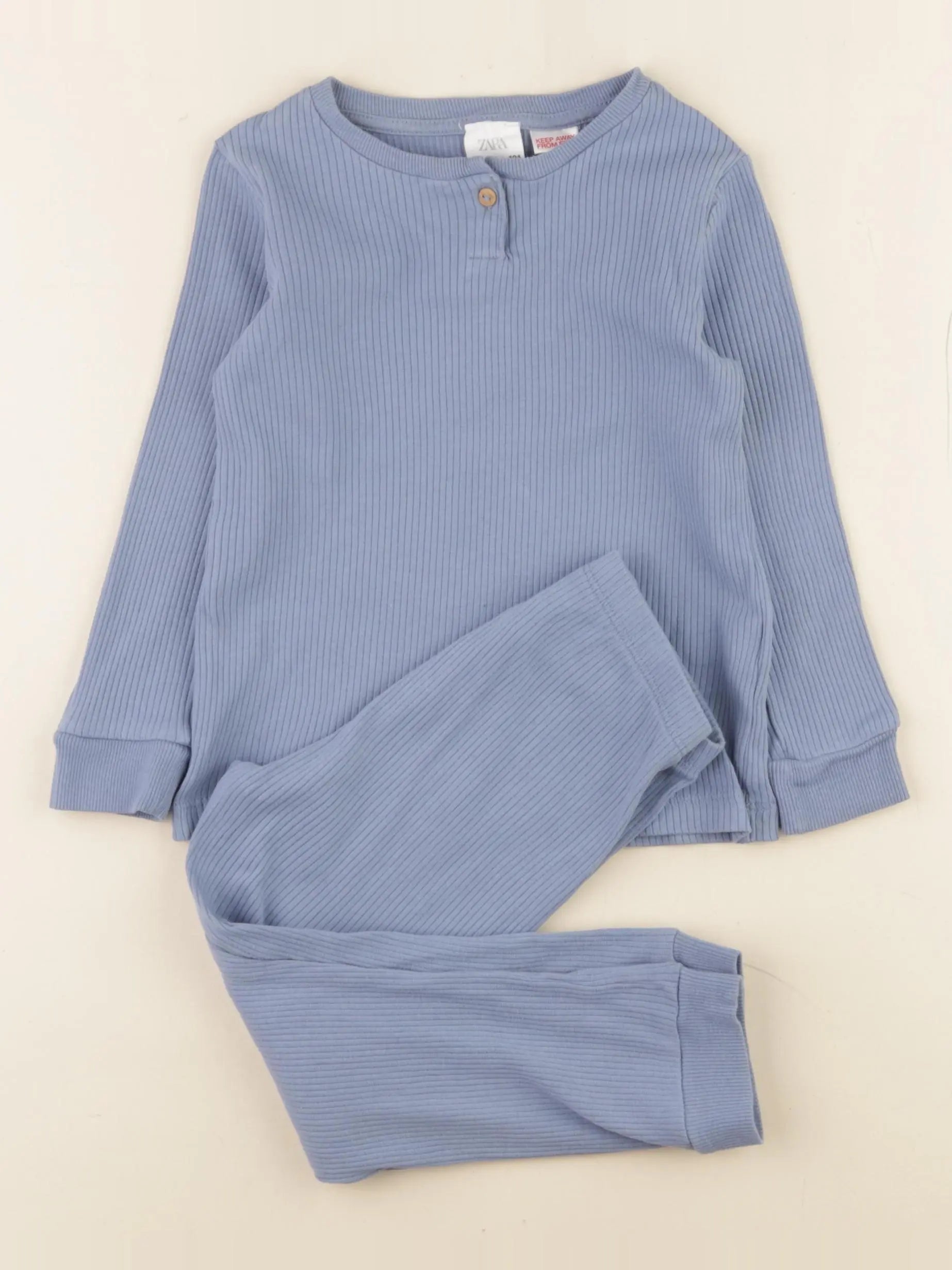 Zara - pyjama coton bleu - 3/4 ans