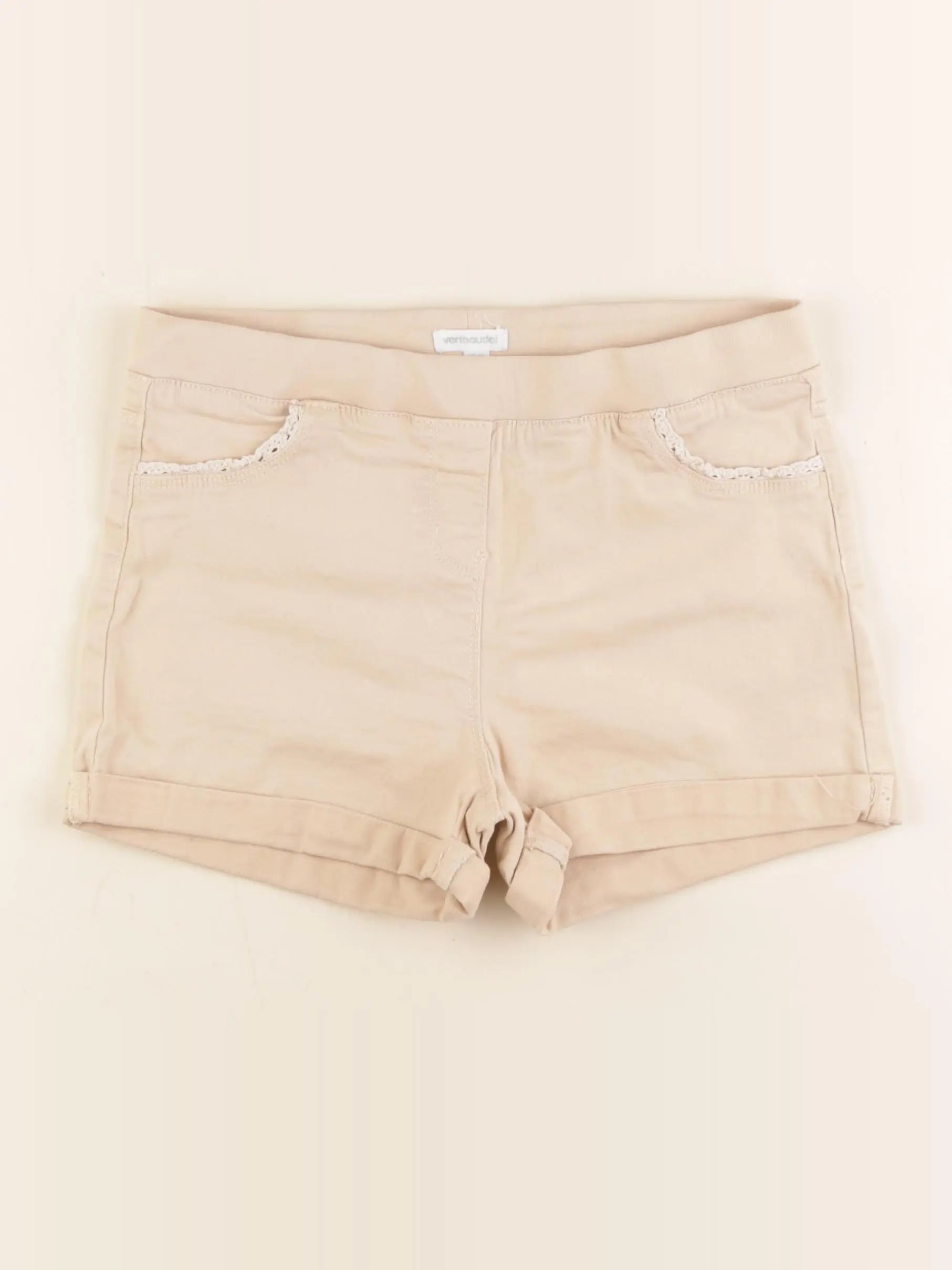 Vertbaudet - short beige - 12 ans