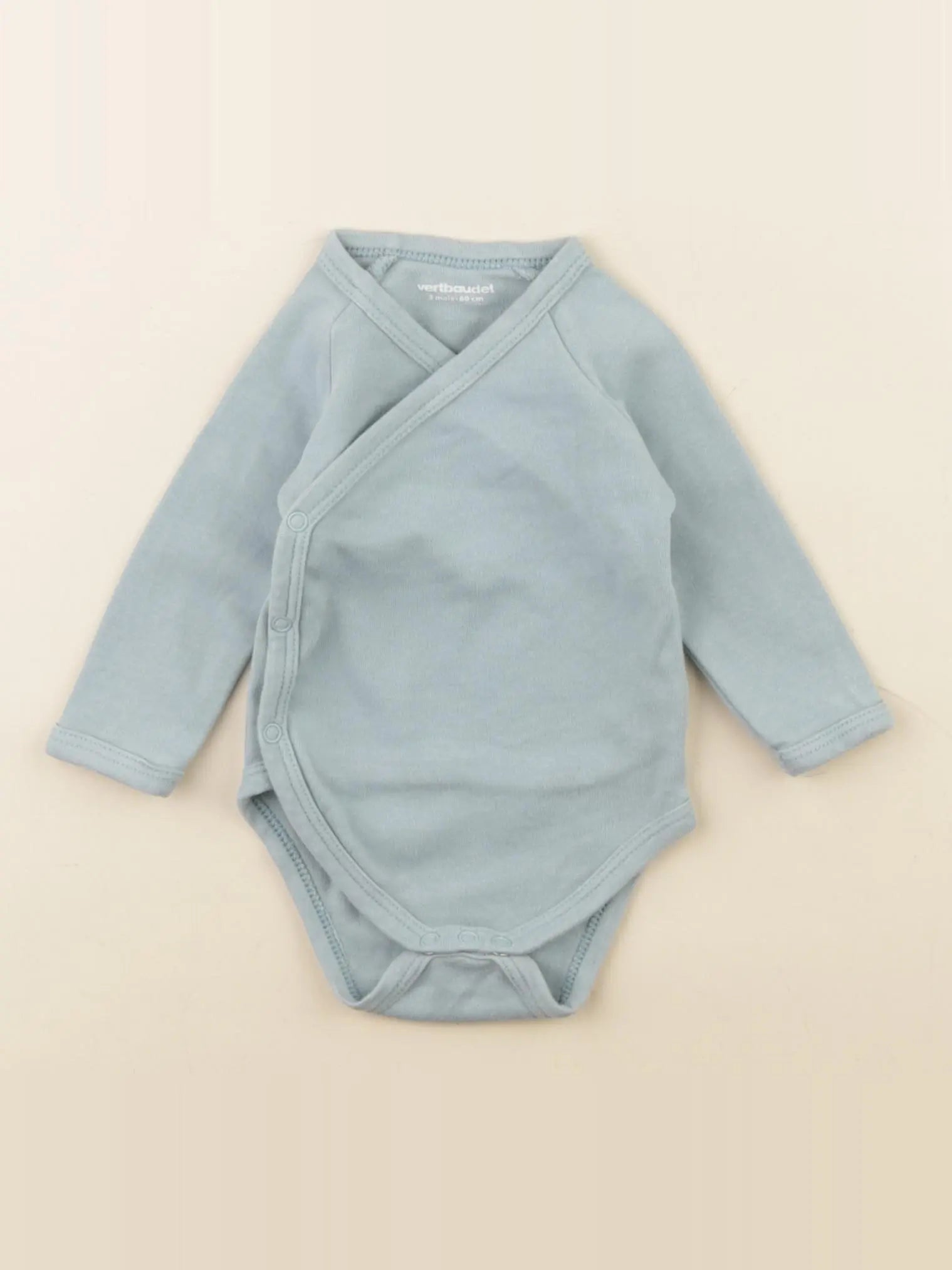 Vertbaudet - body bleu - 3 mois