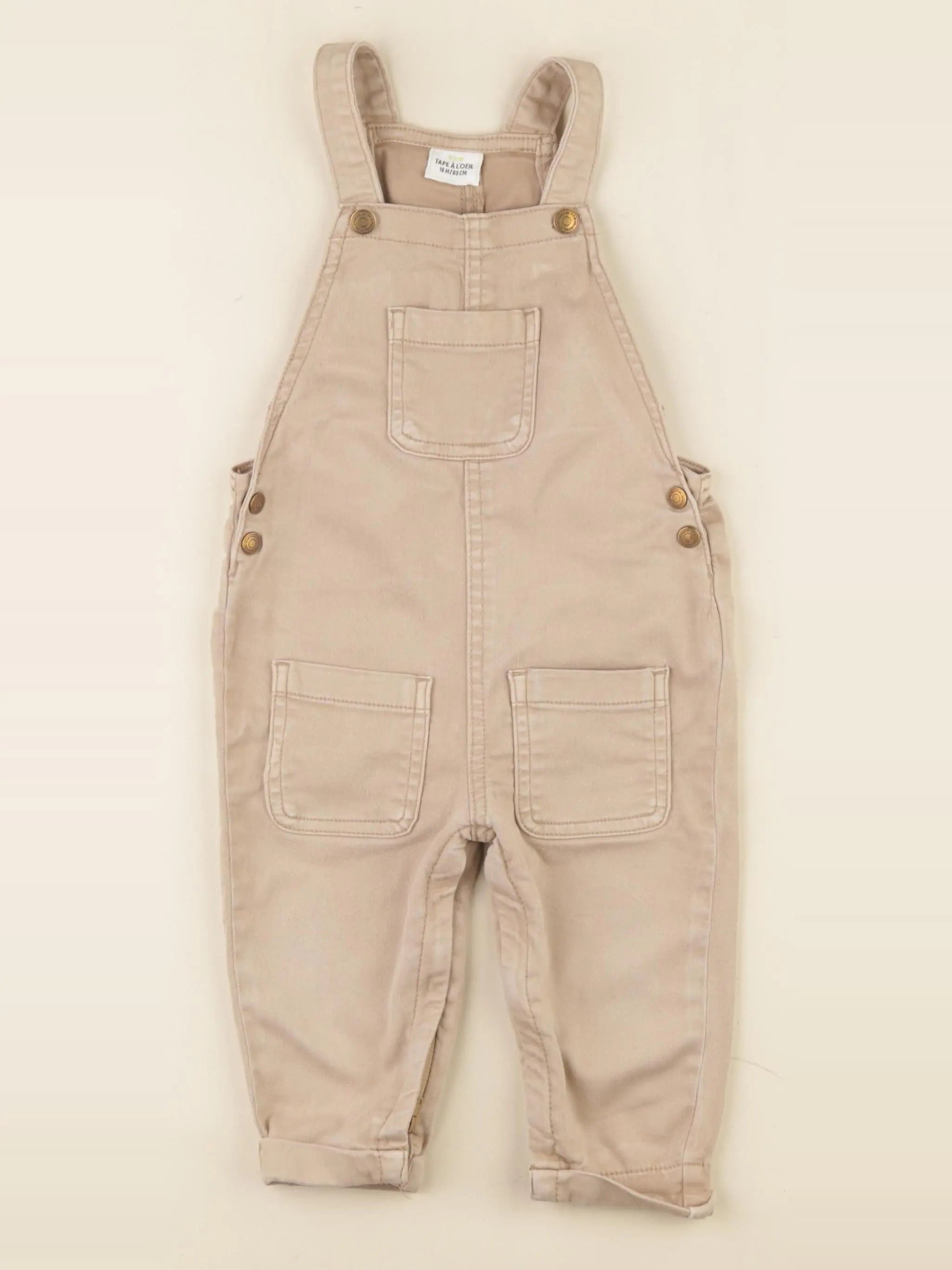 Tape à l'oeil - salopette marron - 18 mois