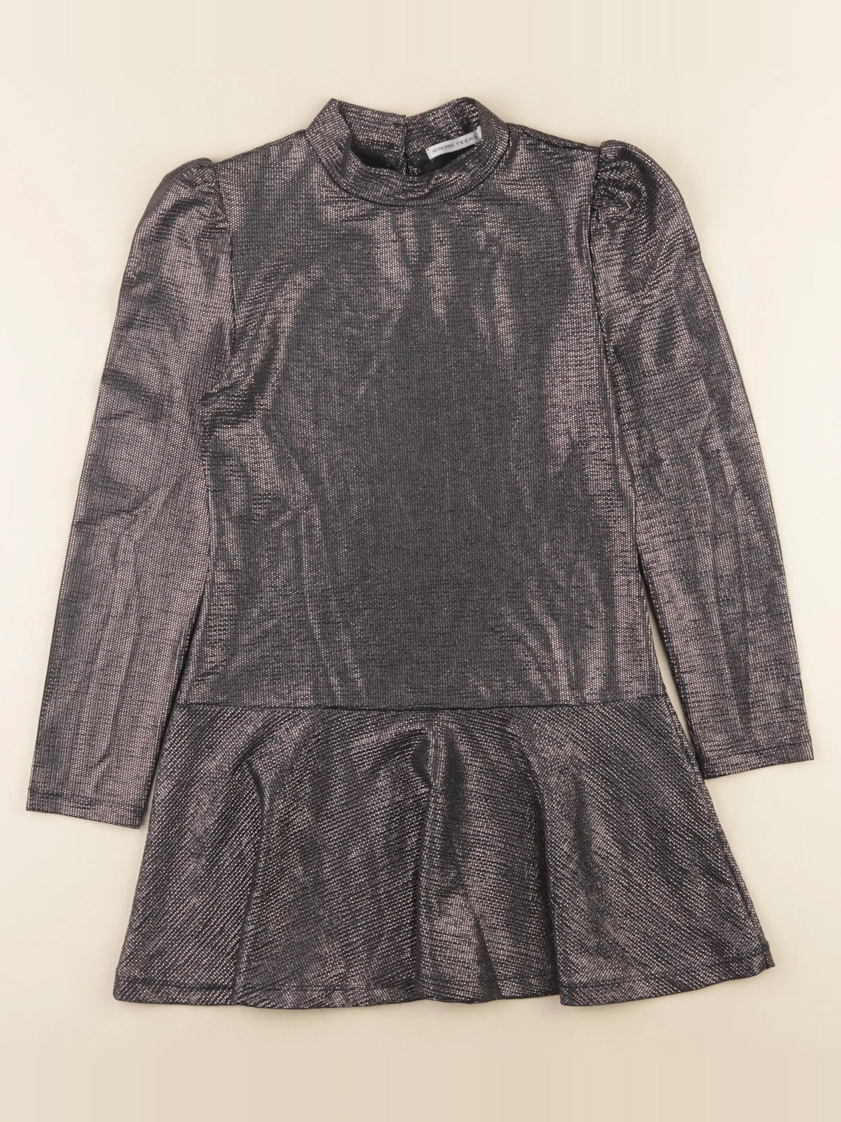 Monoprix - robe bronze, noir - 10 ans