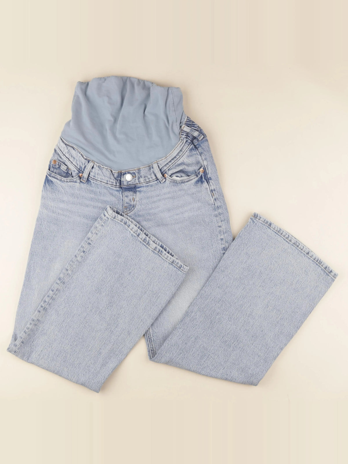 H&M - jean grossesse bleu - s