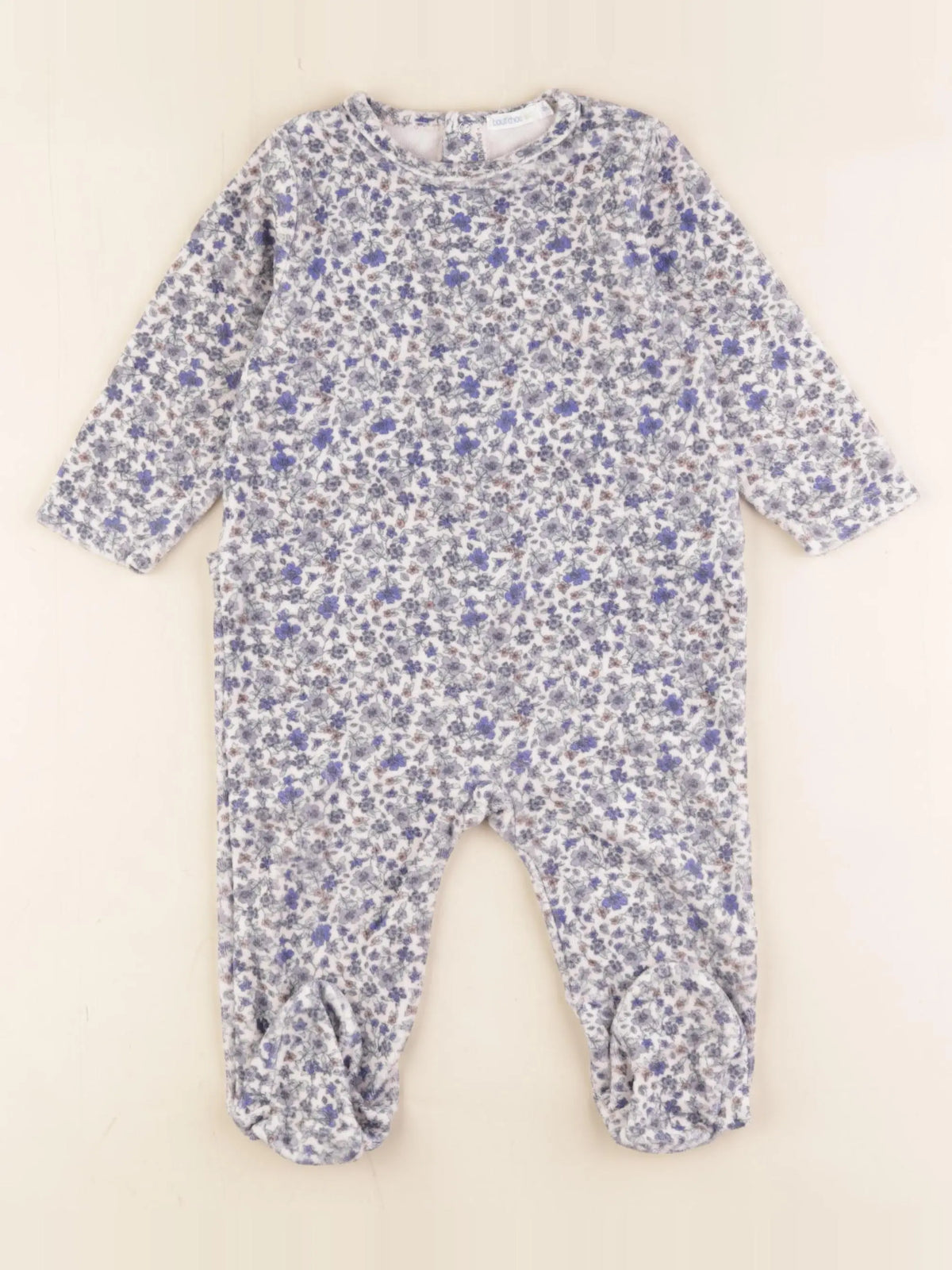 Boutchou - pyjama velours bleu - 12 mois