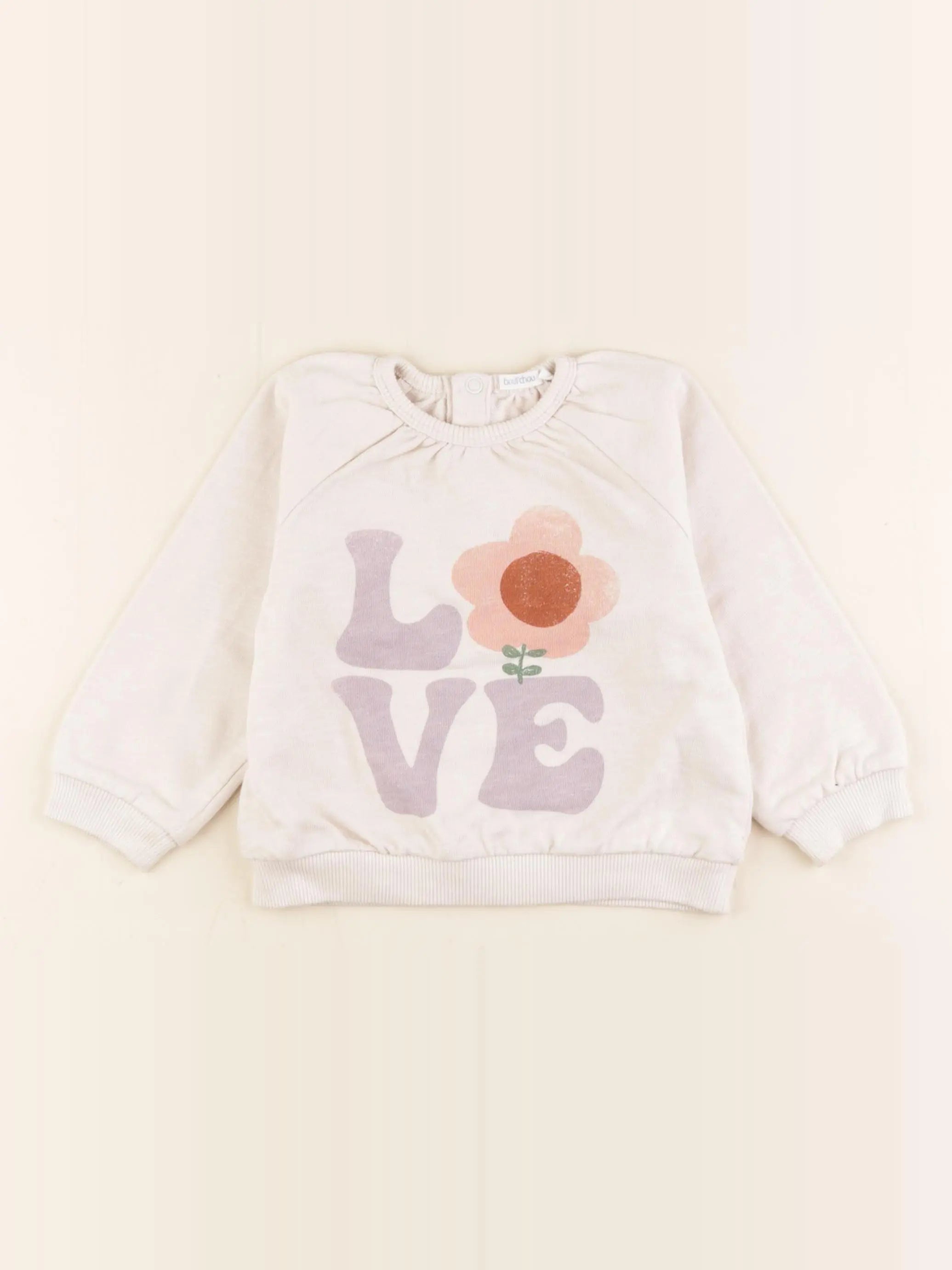 Boutchou - sweat beige - 18 mois