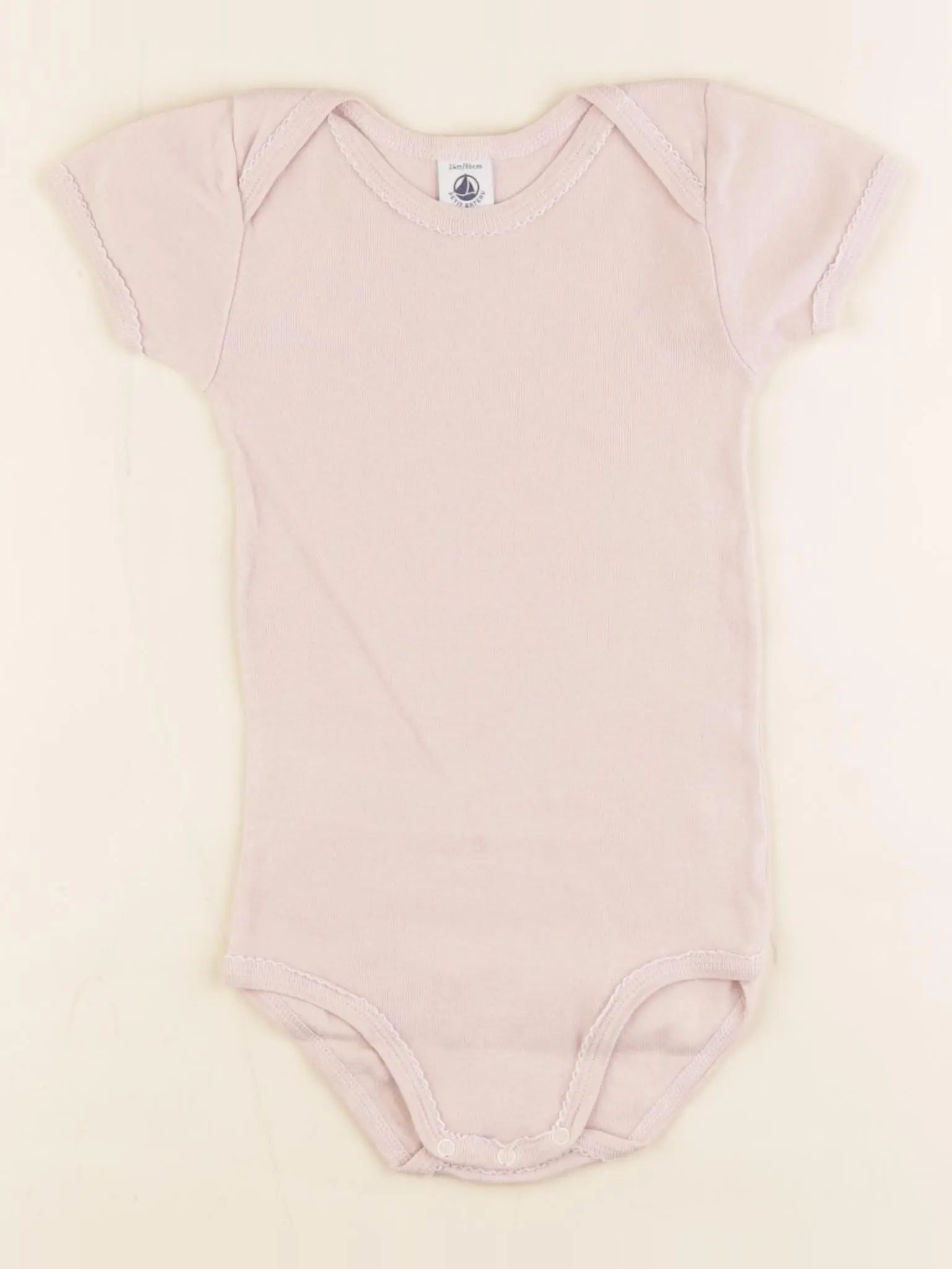 Petit Bateau - body rose - 24 mois