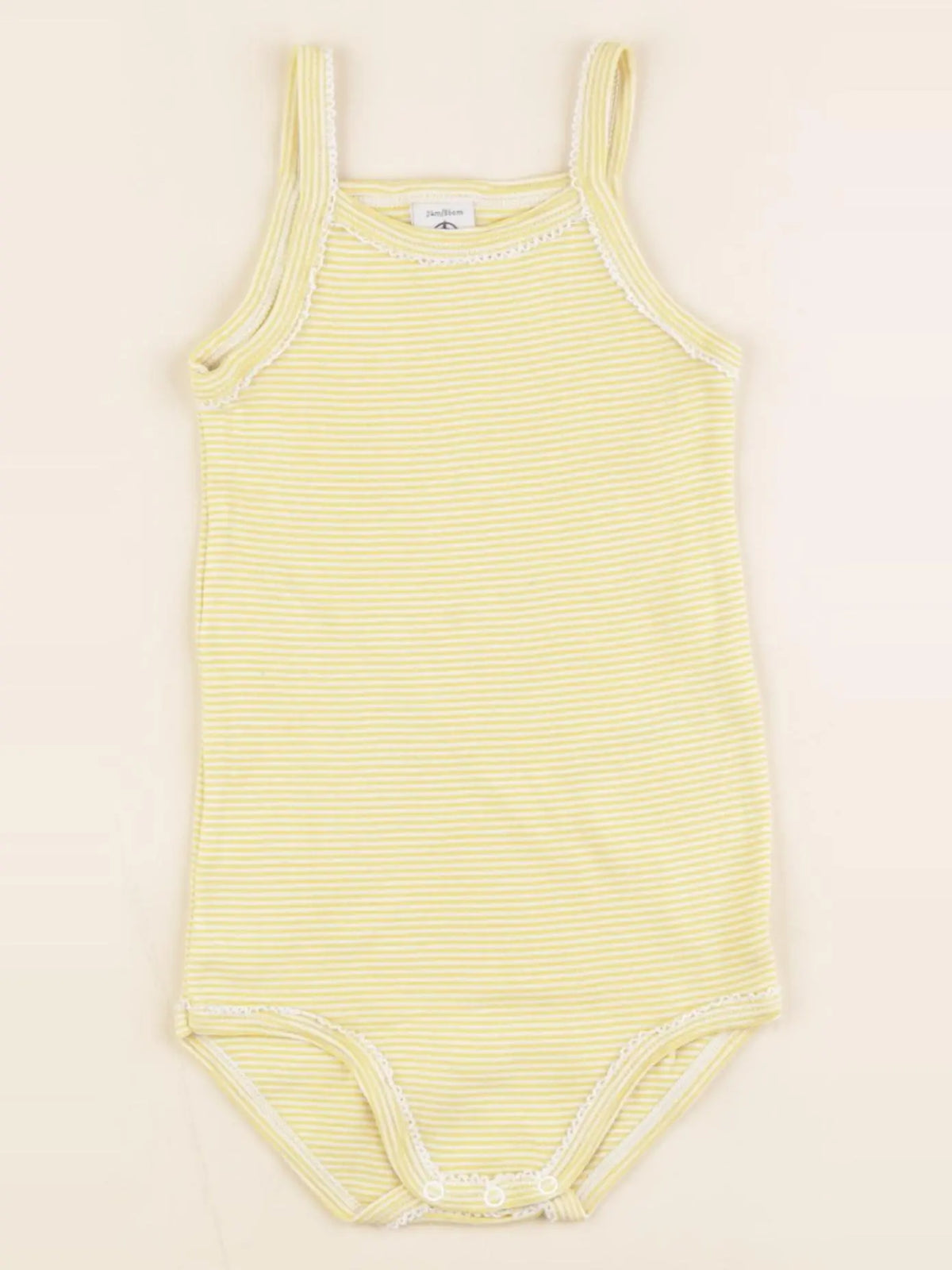 Petit Bateau - body jaune - 24 mois