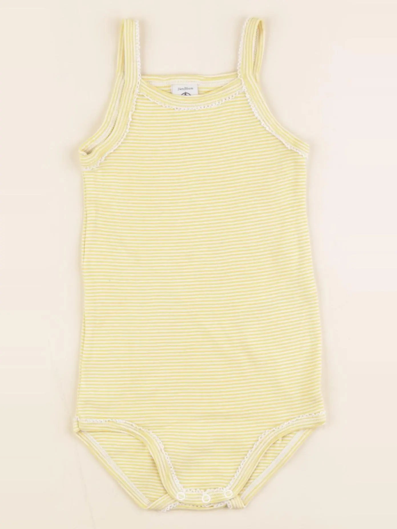Petit Bateau - body jaune - 24 mois
