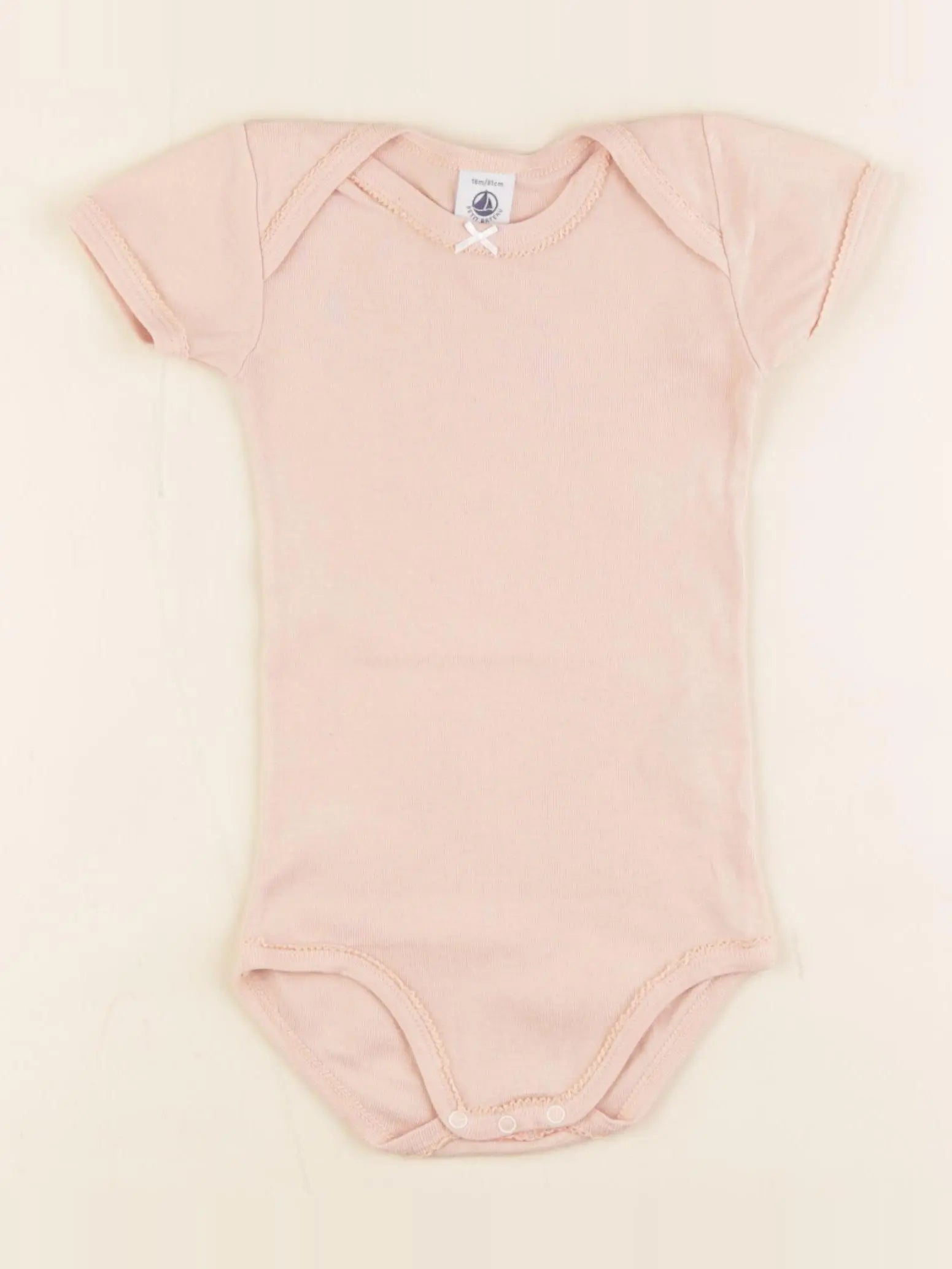 Petit Bateau - body orange - 18 mois