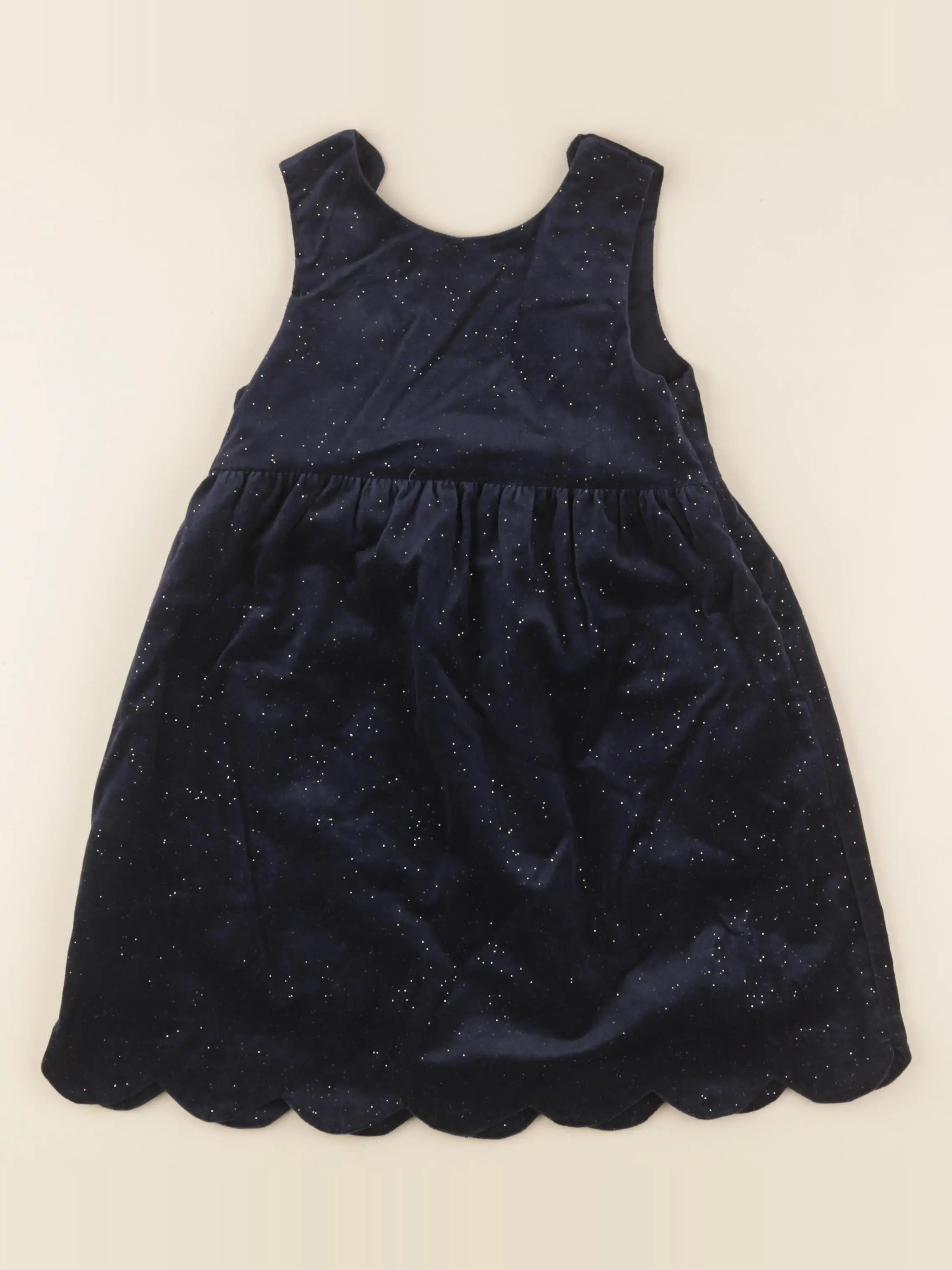 Vertbaudet - robe bleu, or - 5 ans