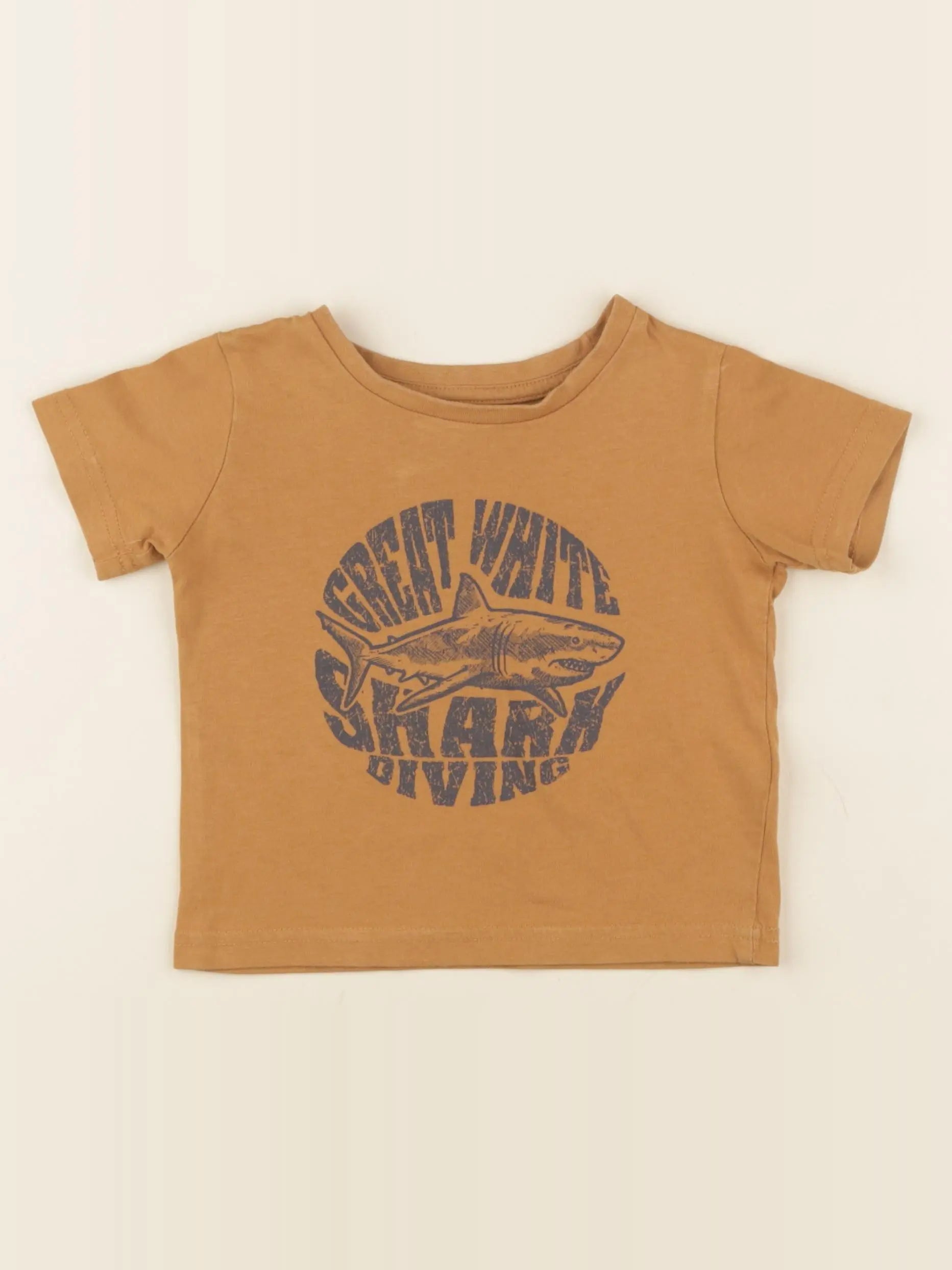 Vertbaudet - tee-shirt marron - 2 ans