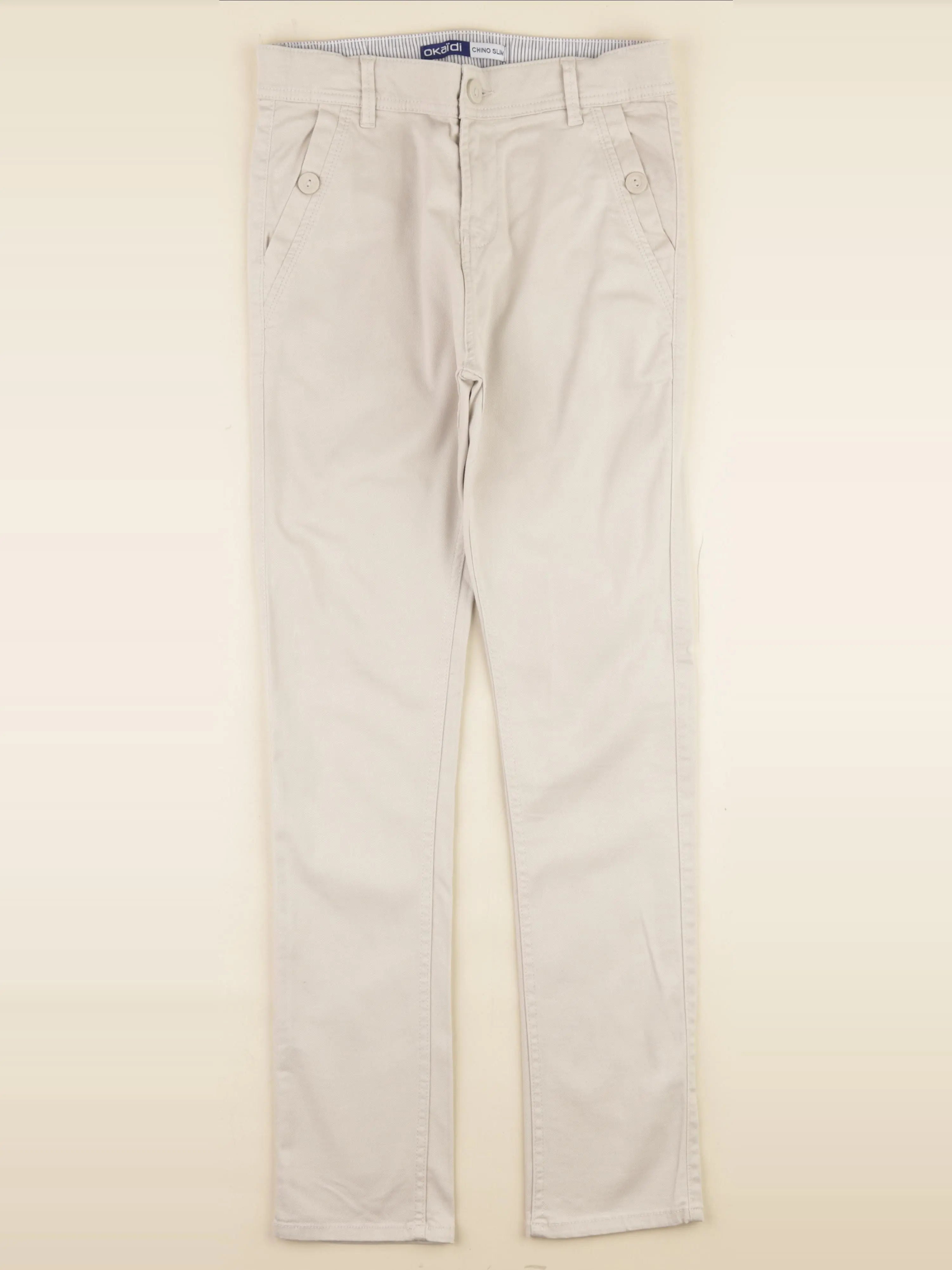 Okaidi - pantalon beige - 12 ans