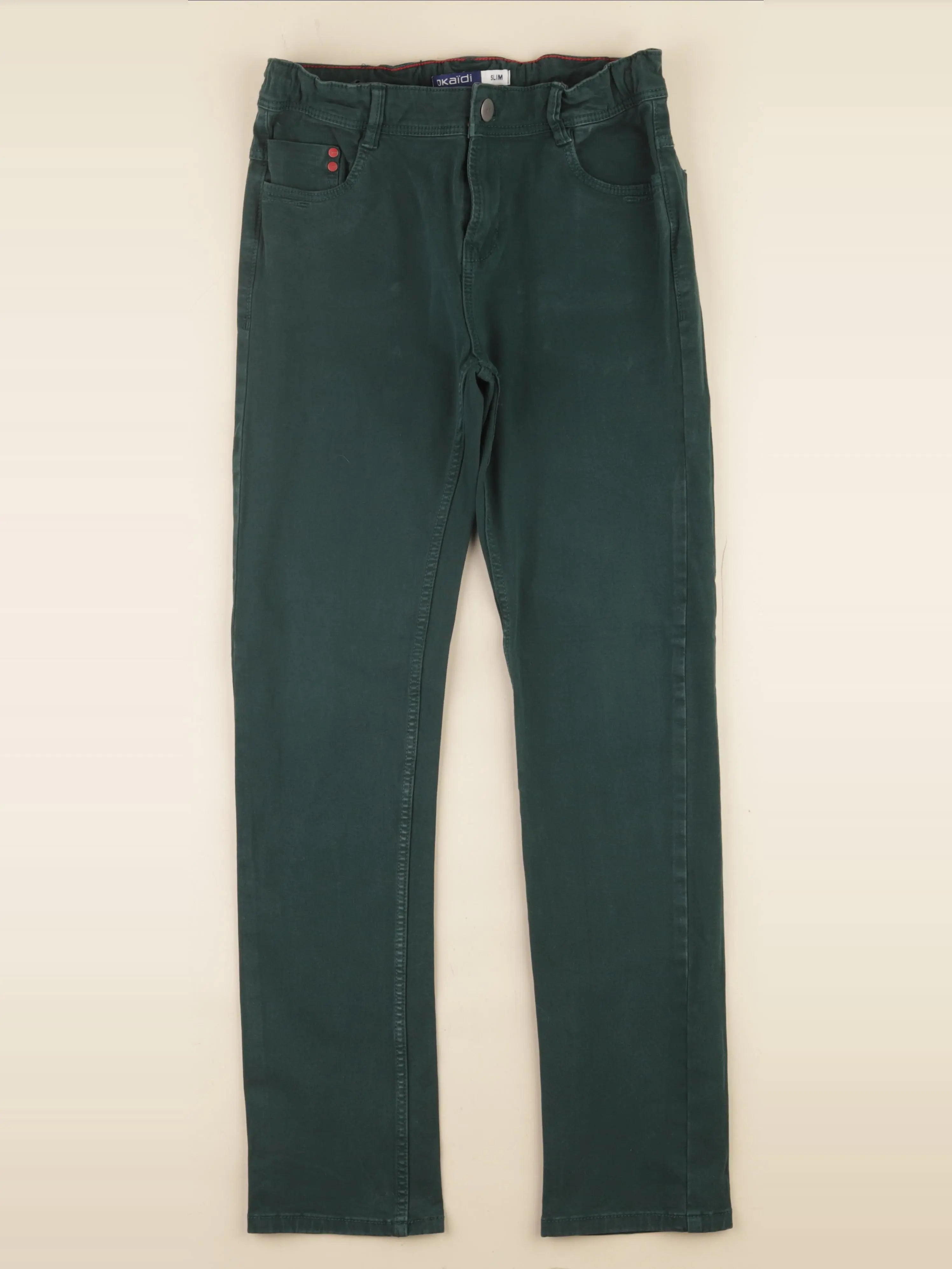Okaidi - jean vert - 12 ans
