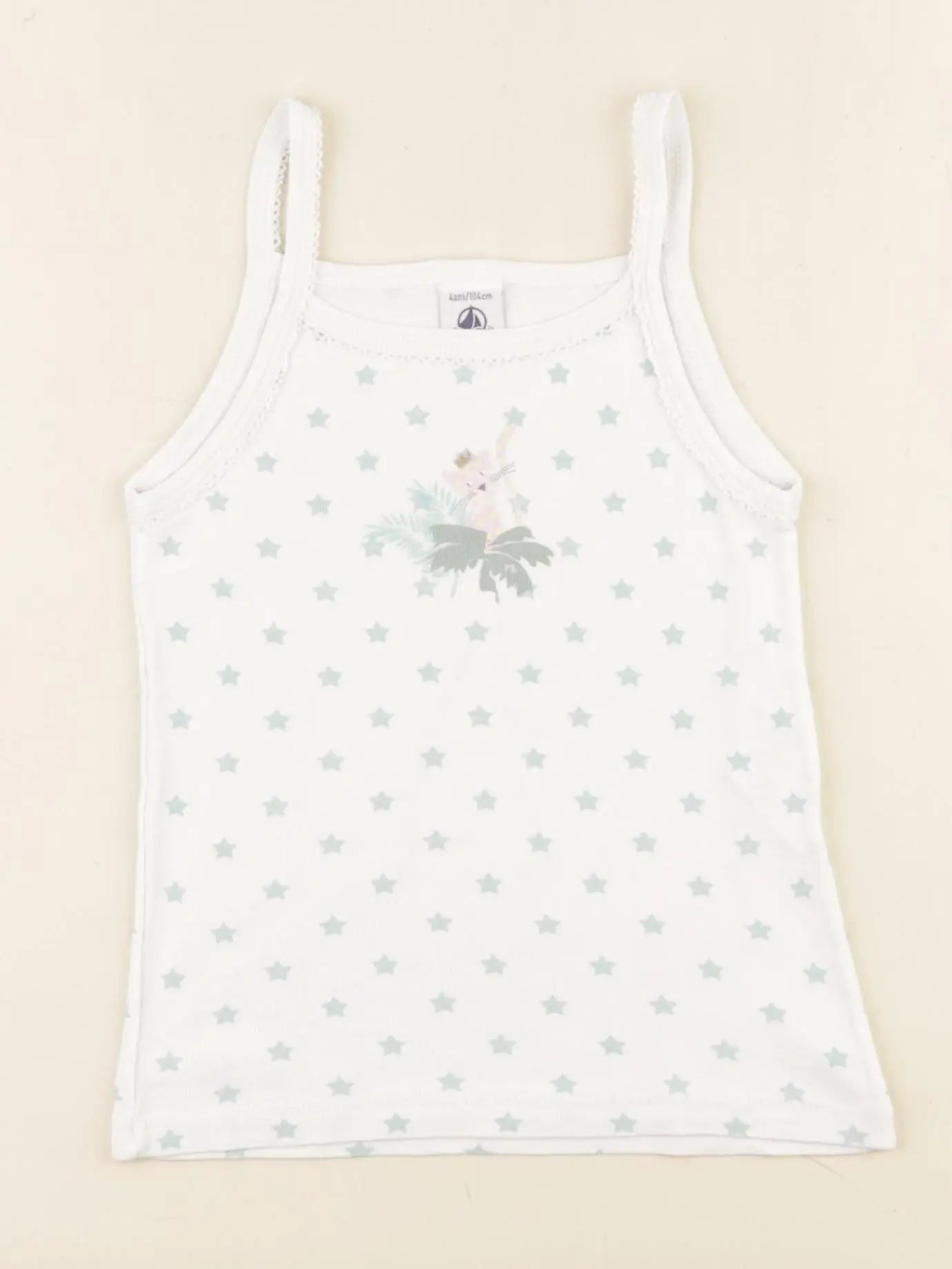 Petit Bateau - maillot de corps blanc - 4 ans